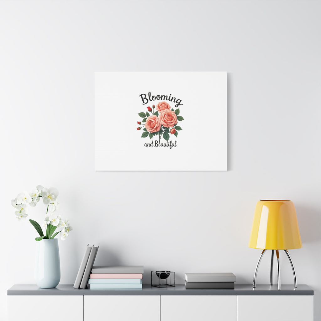 Blooming and Beautiful Rose Bouquet Canvas Wall Art