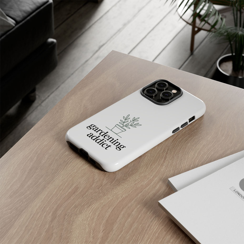 Phone Case — 'gardening addict' Minimal Plant Design