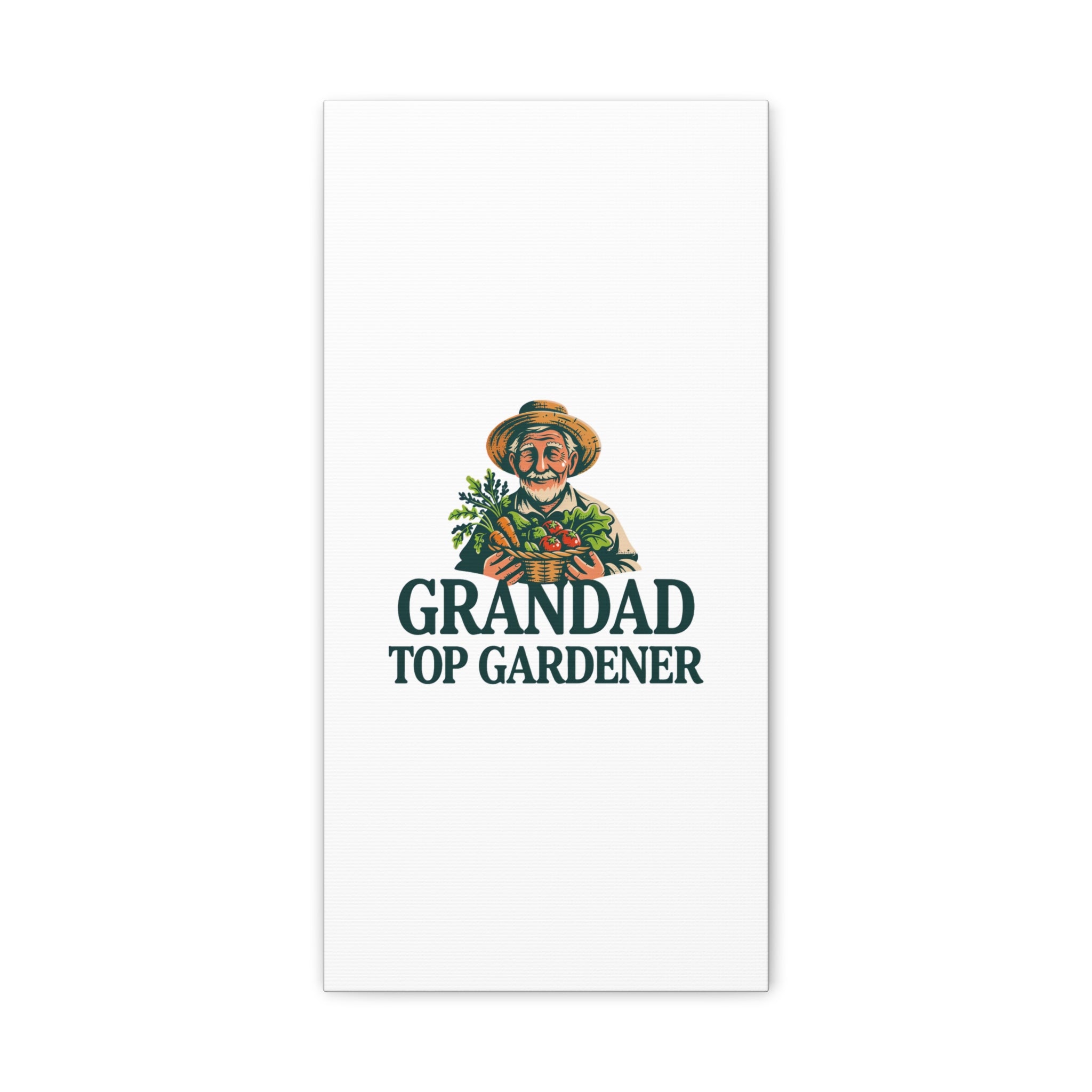 Grandad Top Gardener Canvas – Stretched Matte Wall Art