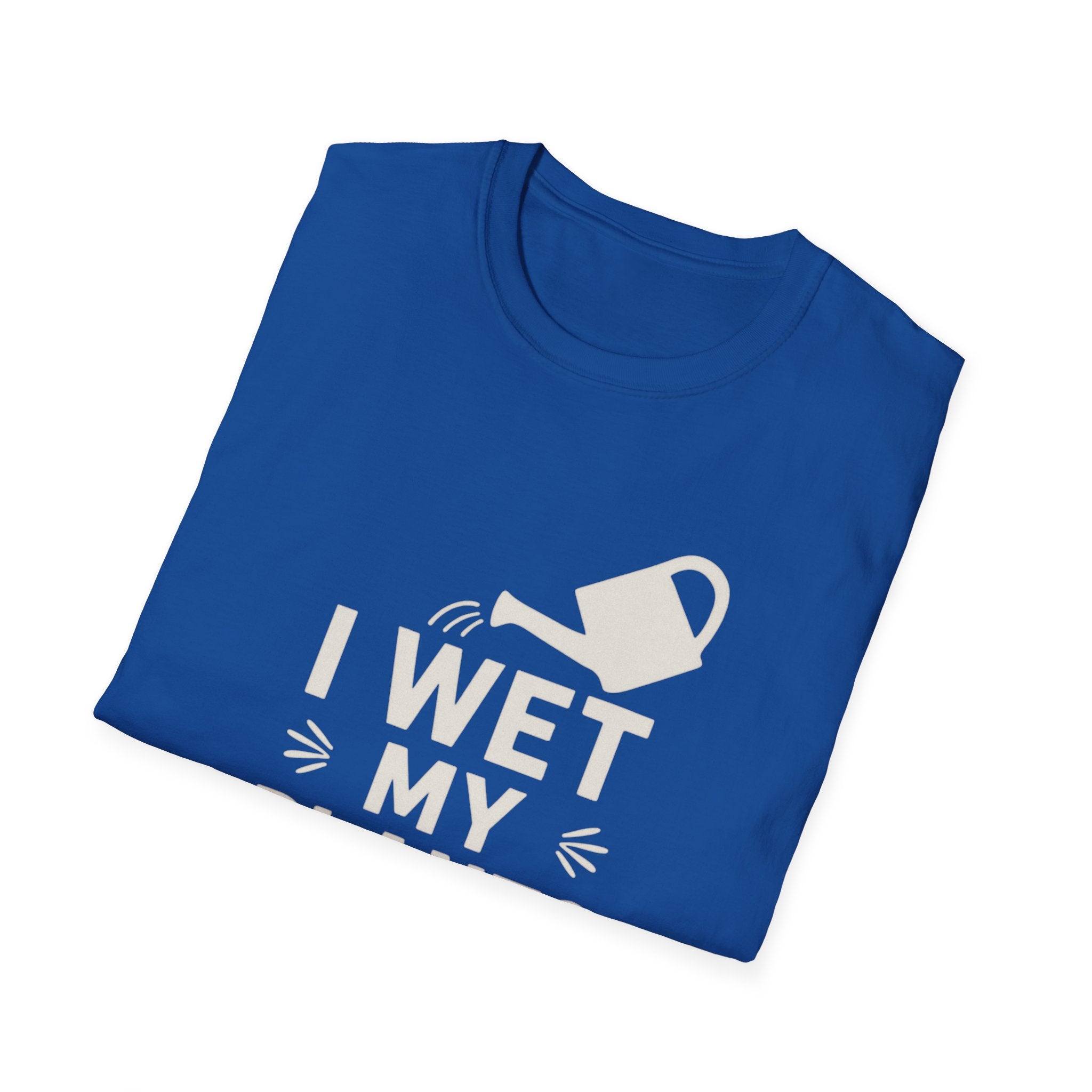 I Wet My Plants T-Shirt – Funny Gardening Tee with Watering Can Graphic