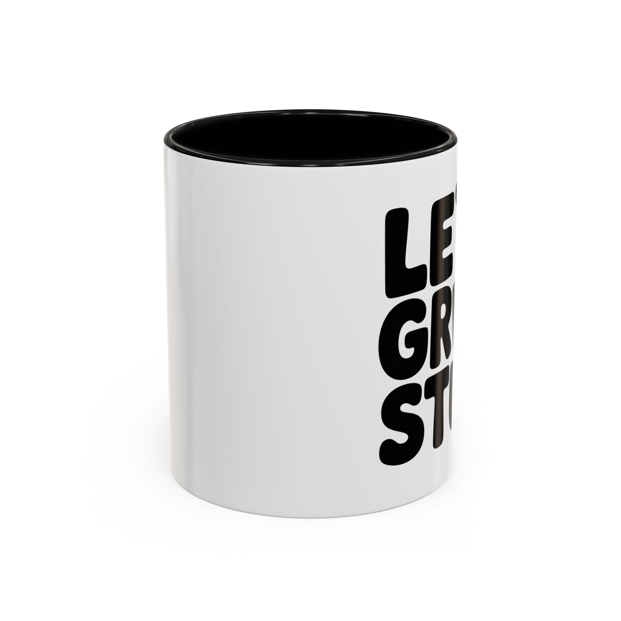 Let's Grow Stuff Coffee Mug — Gardening Mug with Shovel Graphic (11/15 oz)