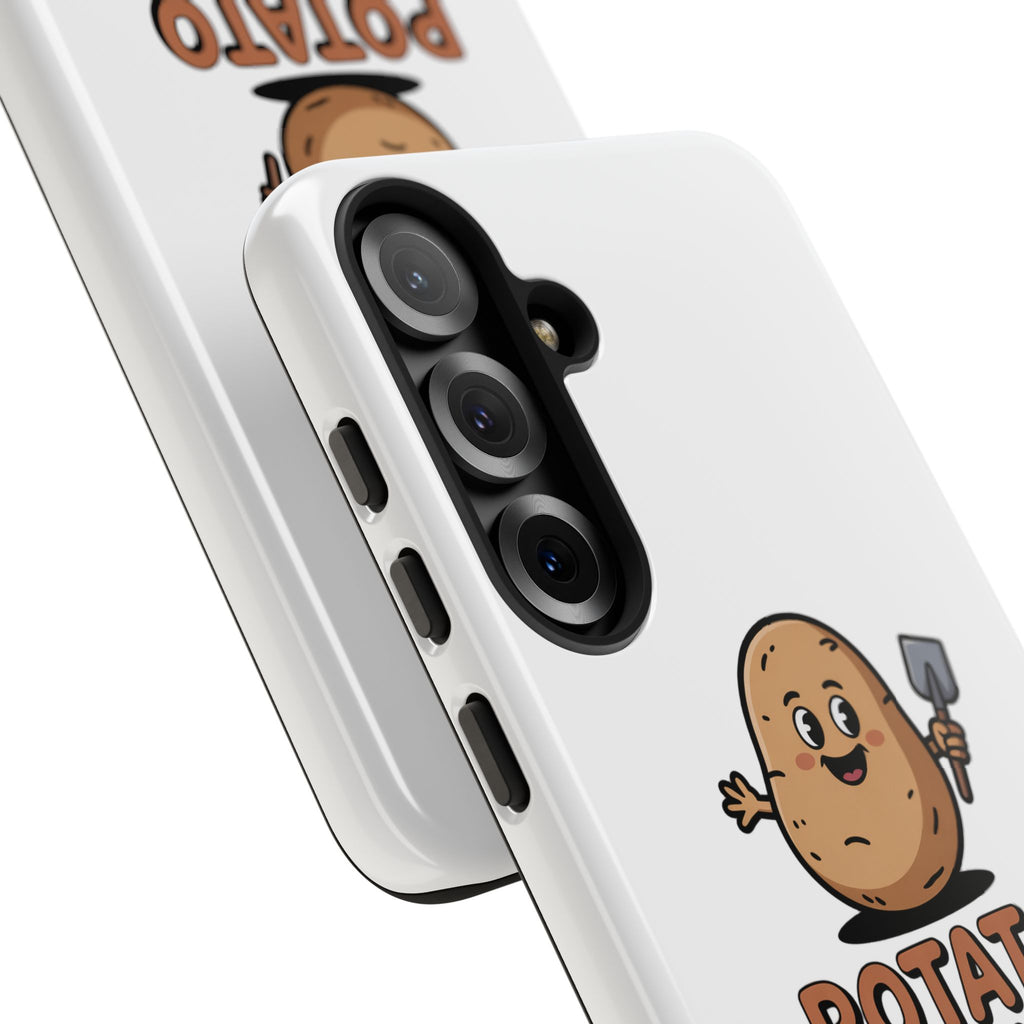 Phone Case — "Potato Digging Love" Cute Gardening Cartoon Protective Cover