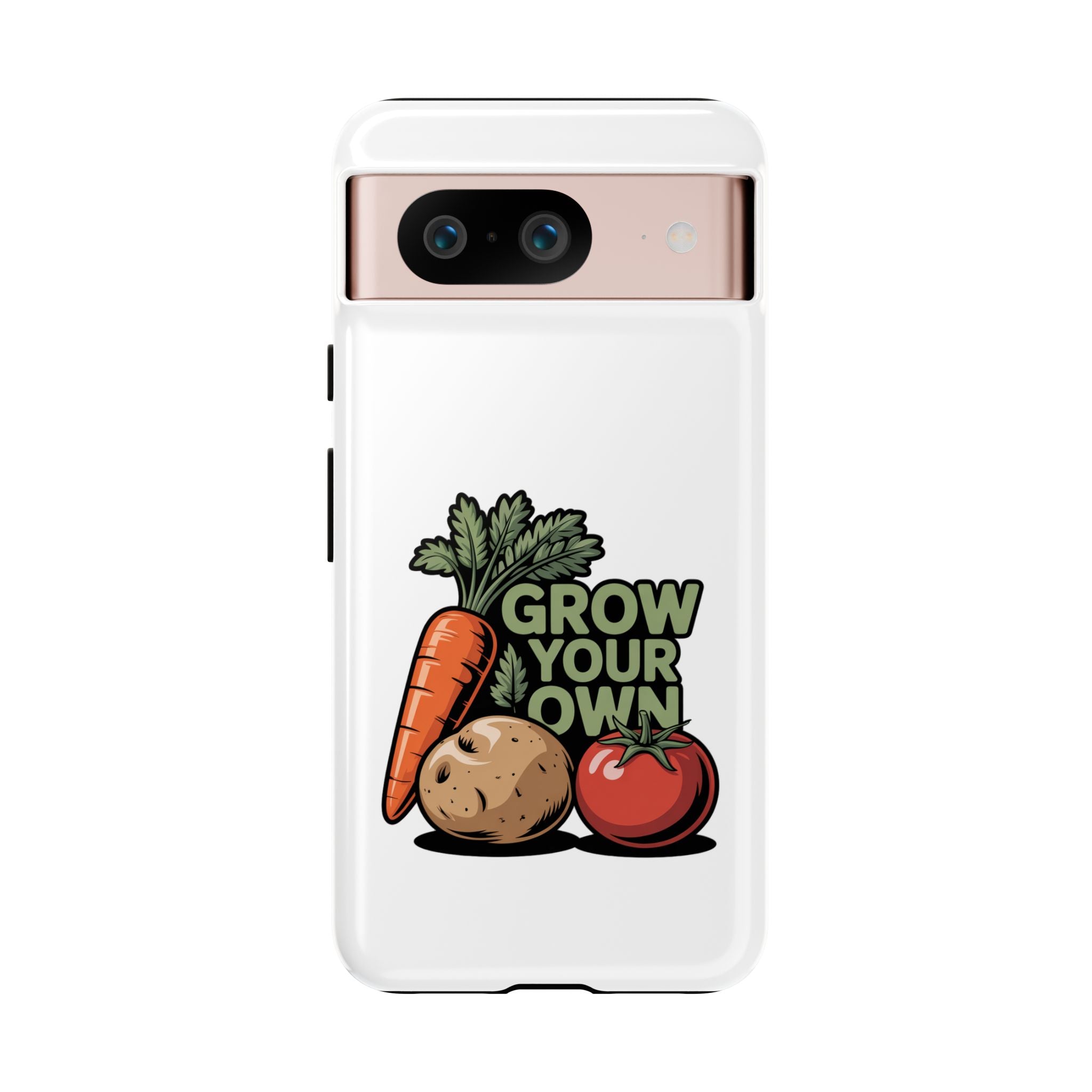 Grow Your Own Vegetables Phone Case — Gardening Carrot Potato Tomato Design