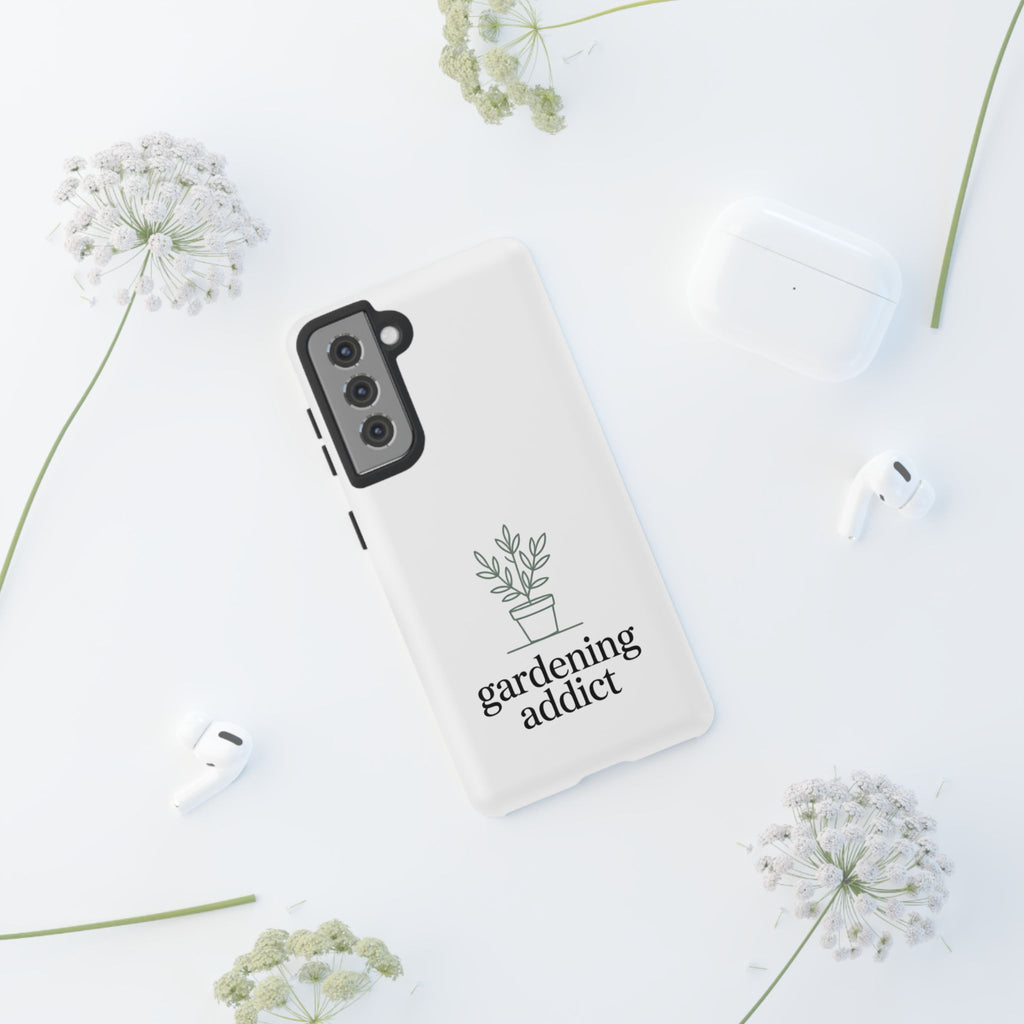 Phone Case — 'gardening addict' Minimal Plant Design