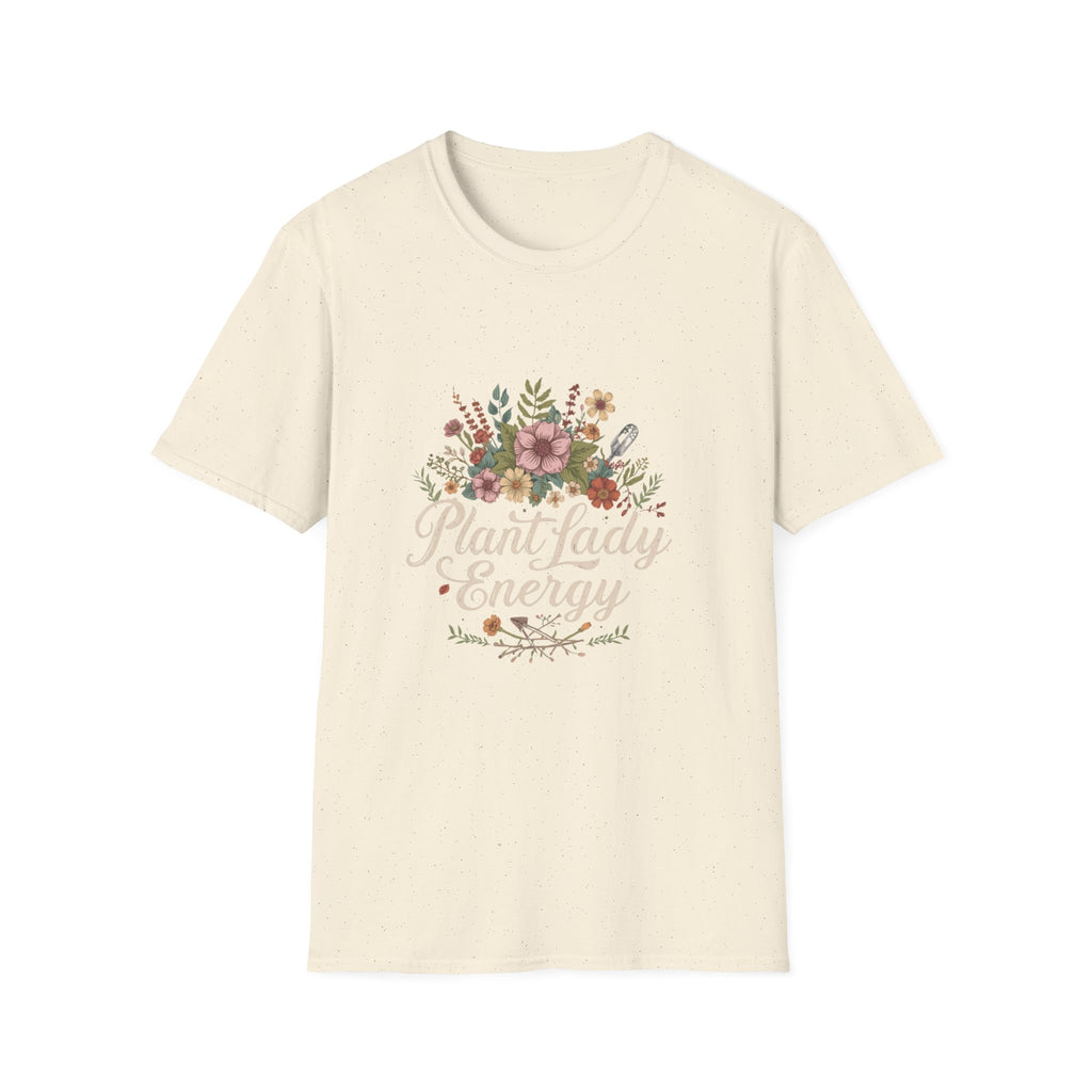 Delicate Floral T-Shirt - “Plant Lady Energy"