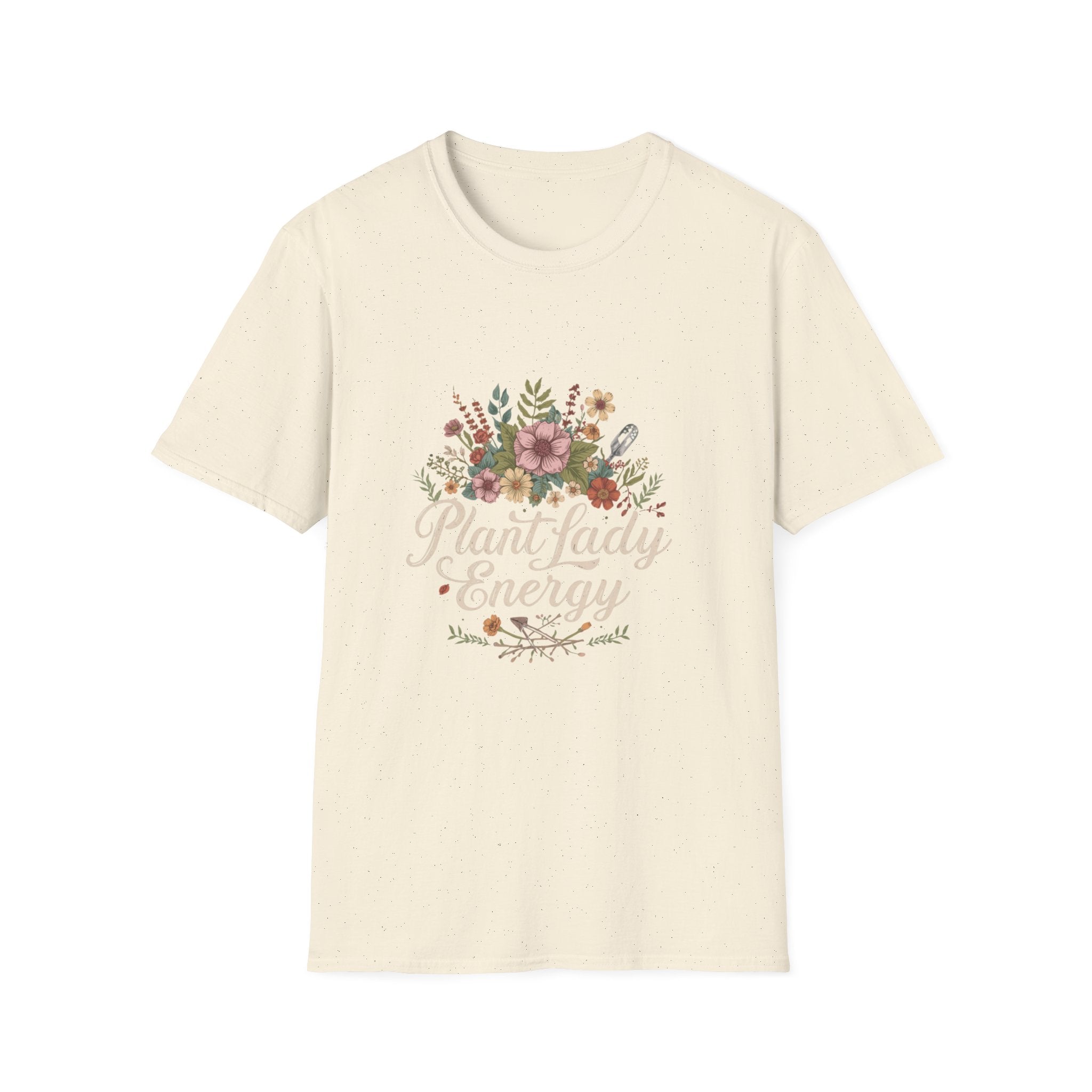 Delicate Floral T-Shirt - “Plant Lady Energy"