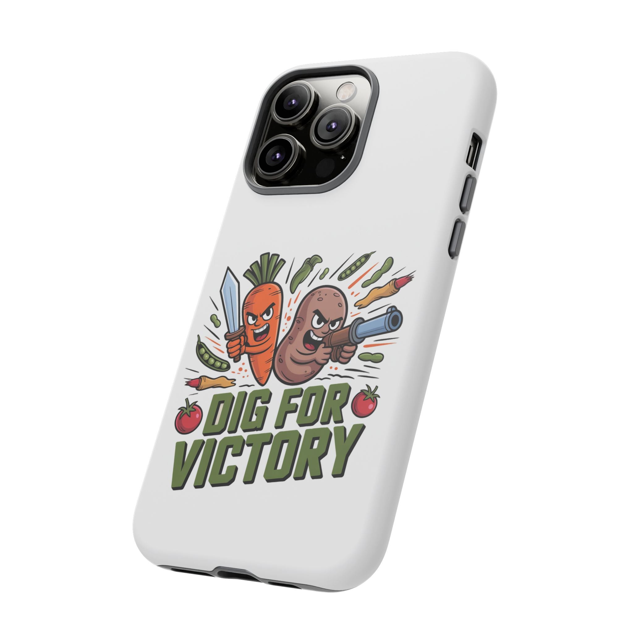 Phone Case — 'Dig For Victory' Veggie Combat Garden Design