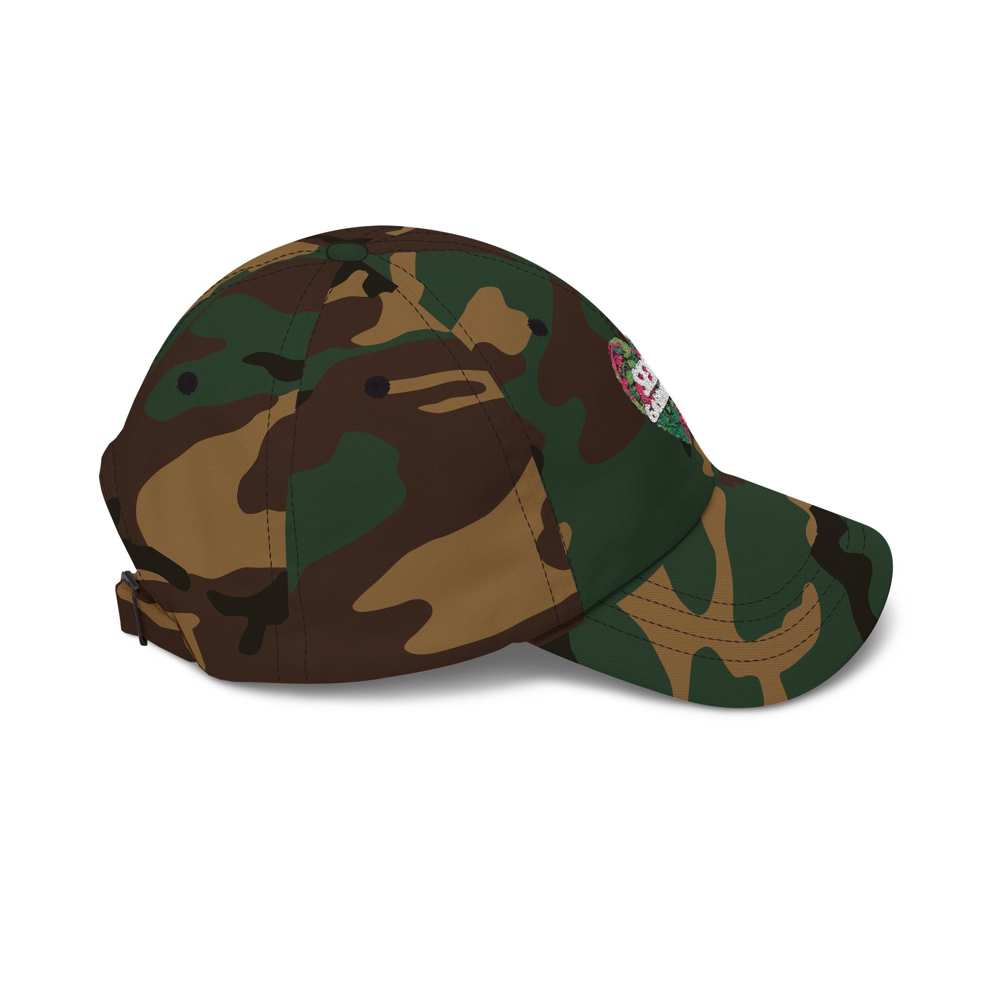 Classic Dad Cap — "Sexy Gardener" Floral Heart Embroidered Hat