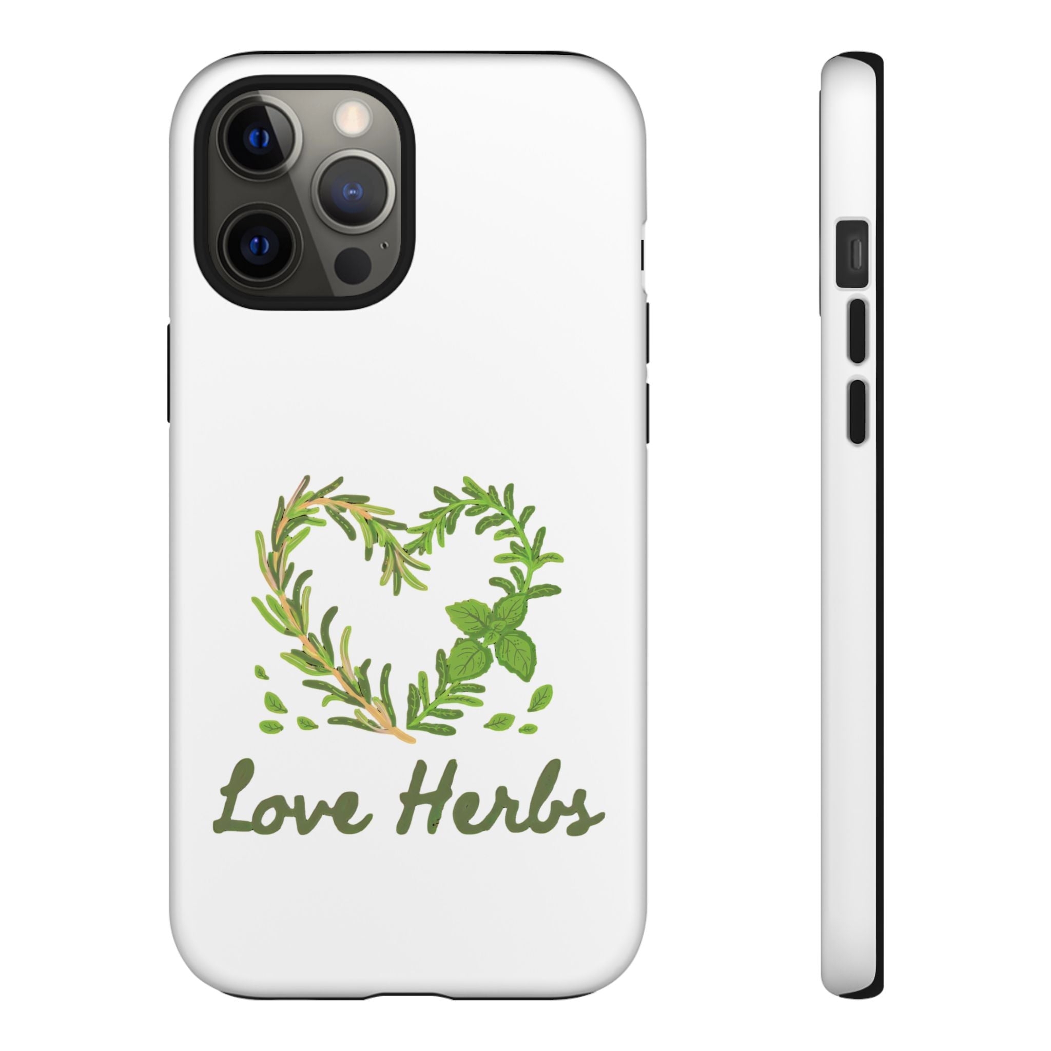 Herb Heart Phone Case - "Love Herbs" Botanical iPhone Cover