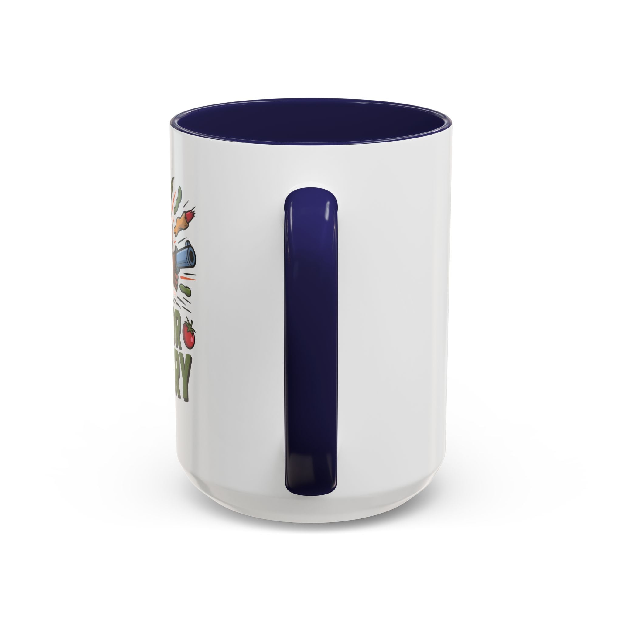 Dig For Victory Coffee Mug — Garden Veggie Cartoon Accent Mug (11/15oz)