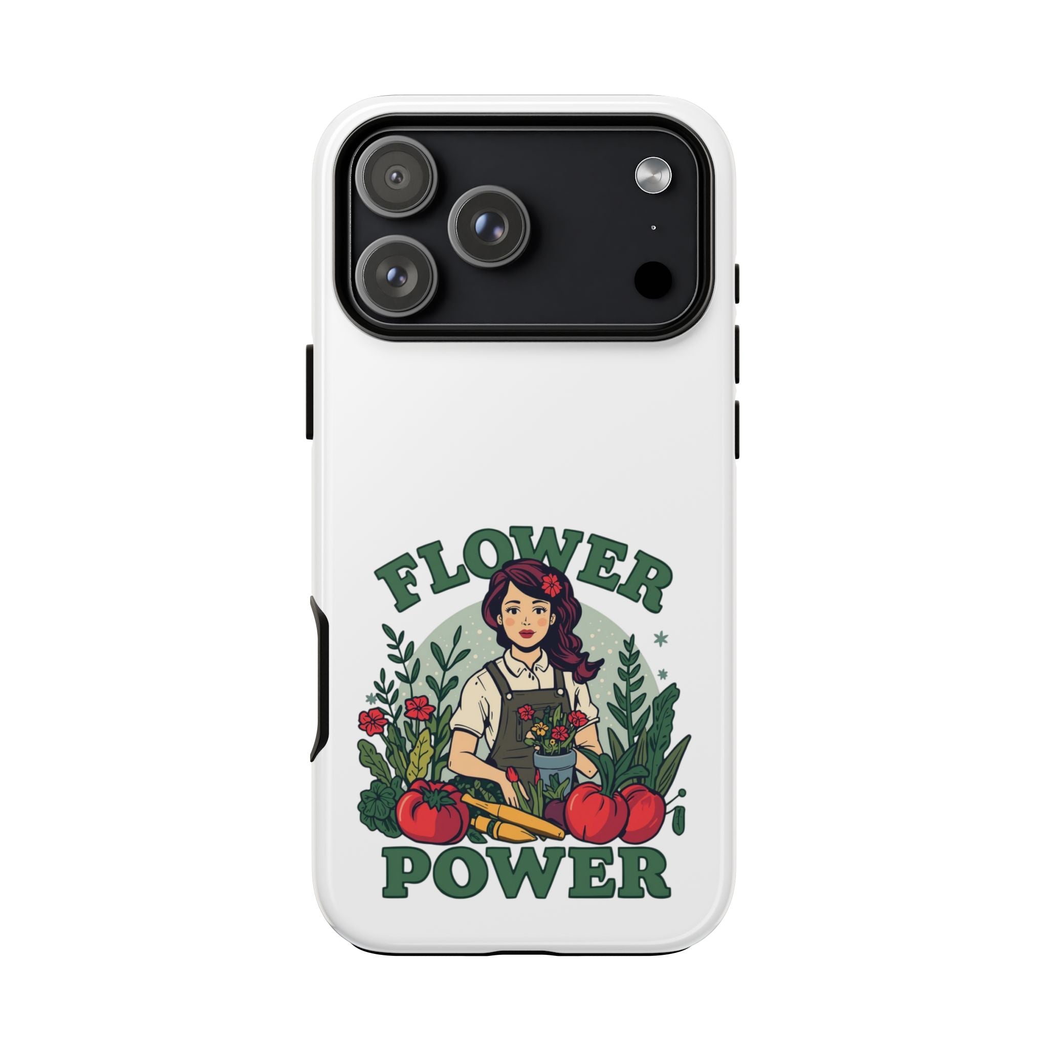 Phone Case - 'Flower Power' Retro Gardener Floral Protective Case