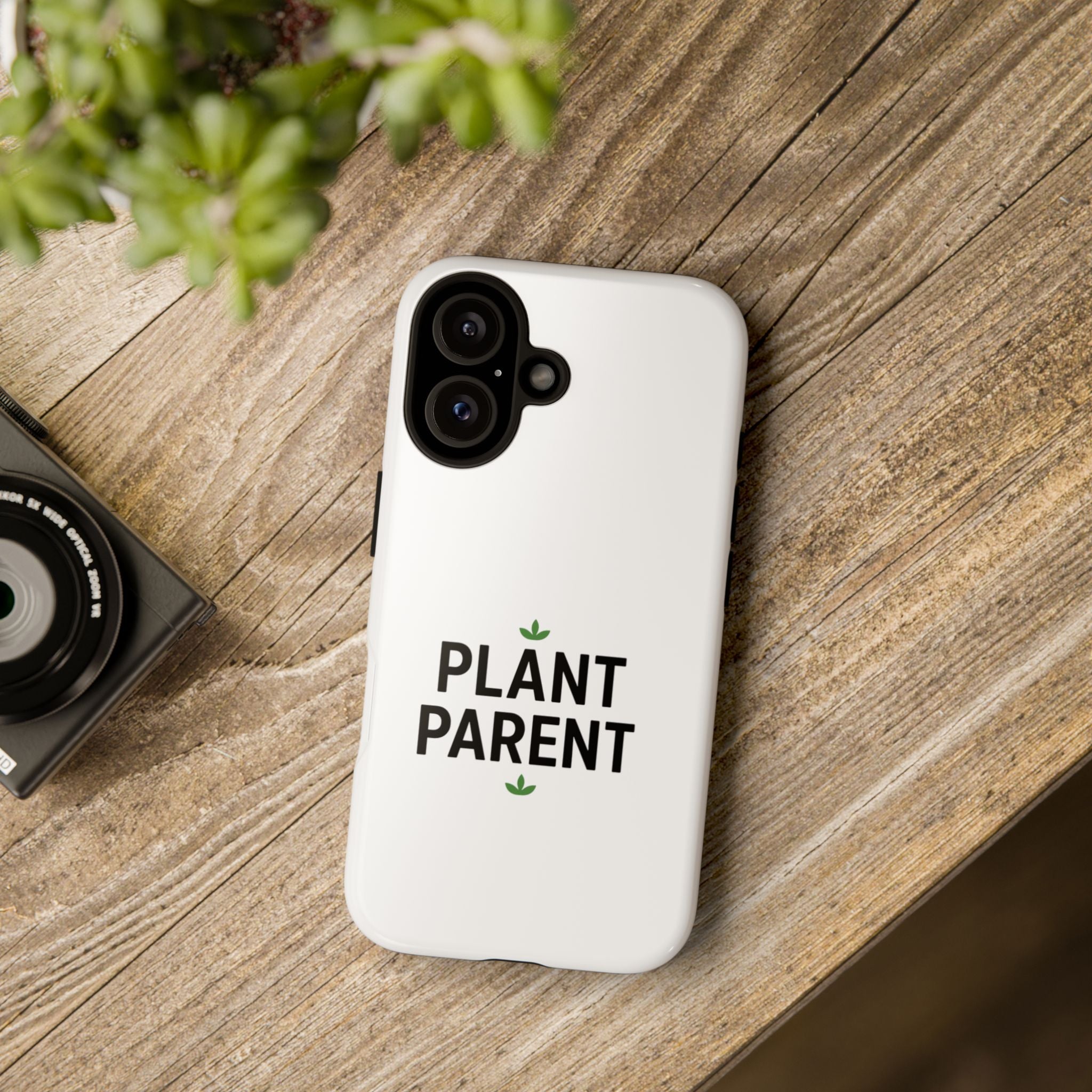 Plant Parent Tough Phone Case – Minimalist Plant Lover Protective Cover
