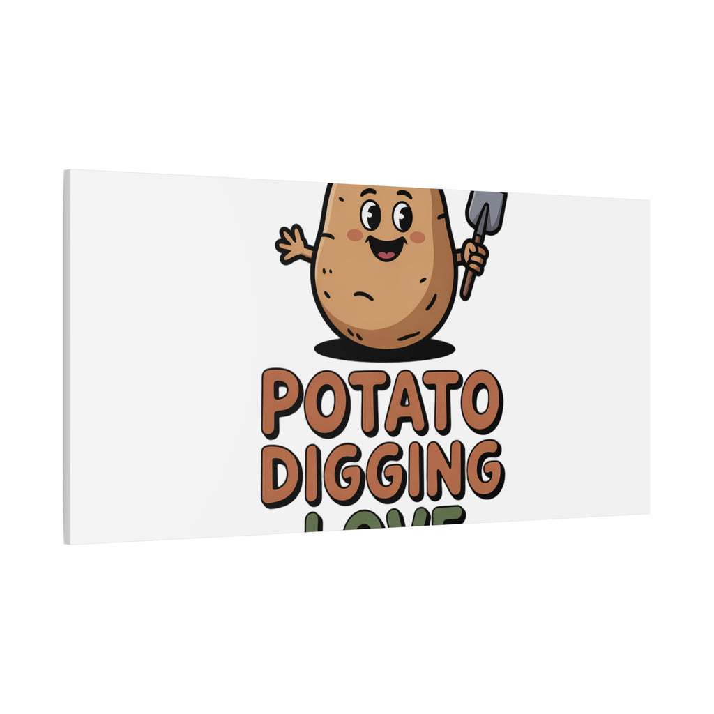 Potato Digging Love Canvas Print