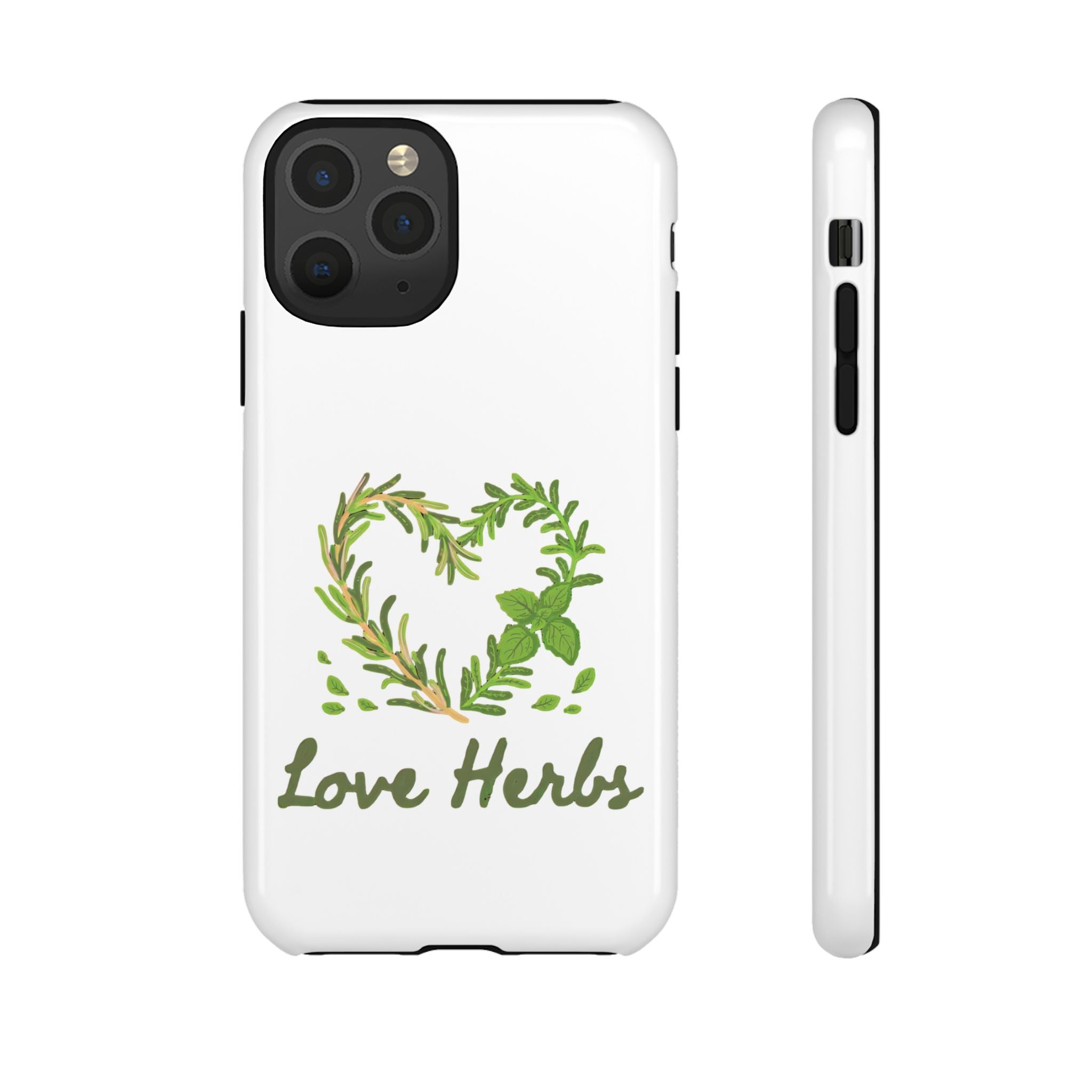 Herb Heart Phone Case - "Love Herbs" Botanical iPhone Cover