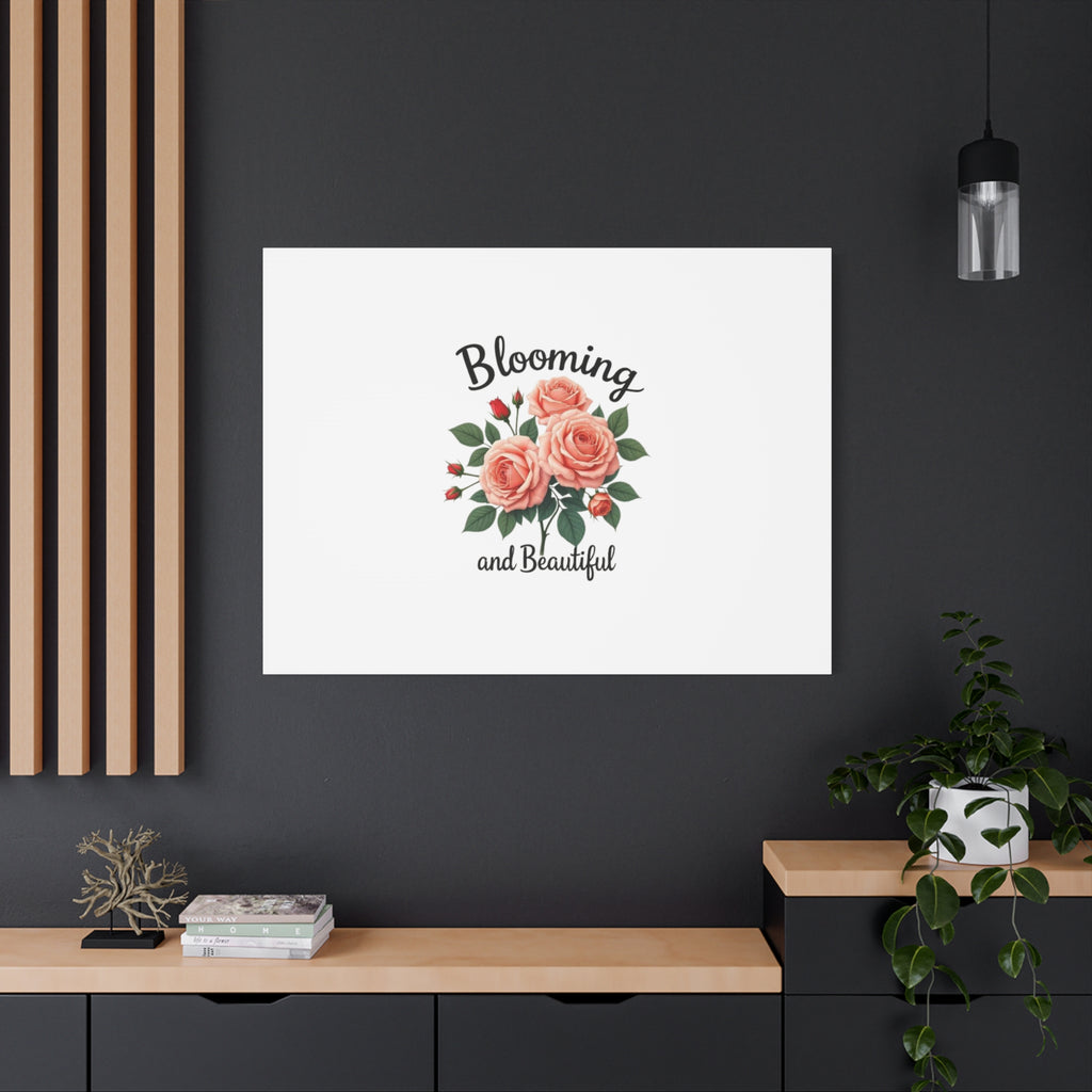Blooming and Beautiful Rose Bouquet Canvas Wall Art