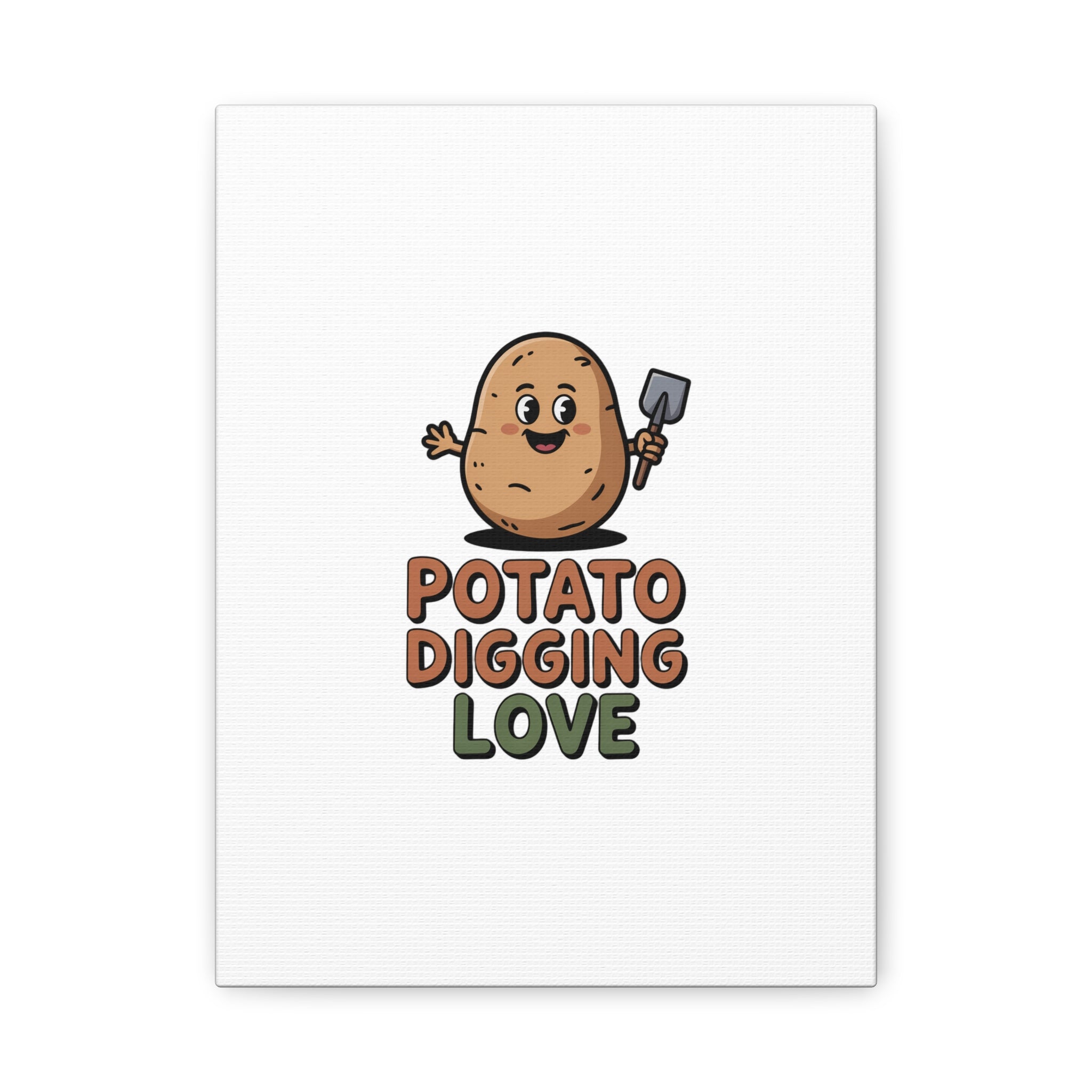 Potato Digging Love Canvas Print