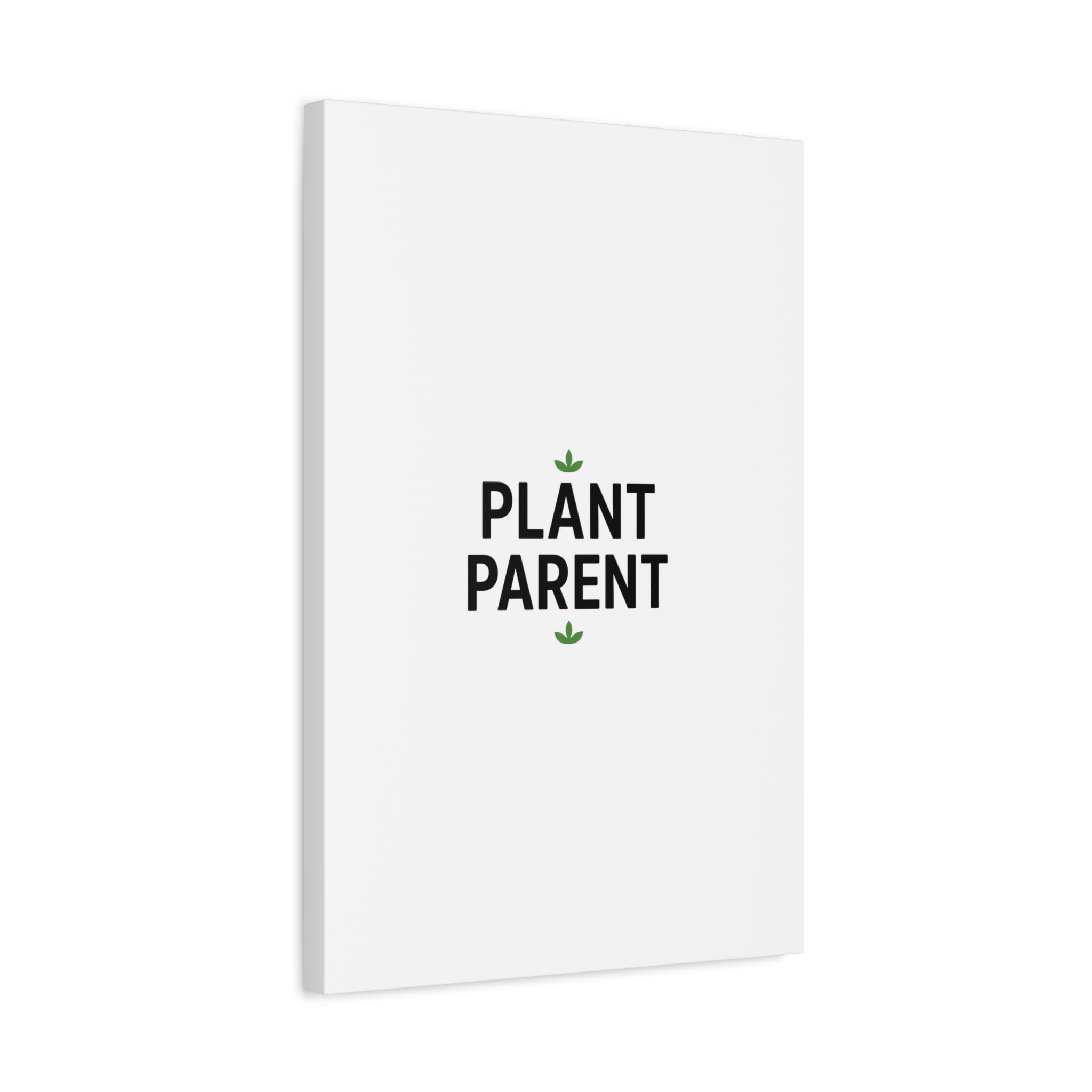 Plant Parent Canvas Wall Art — Minimalist Botanical Typography Print