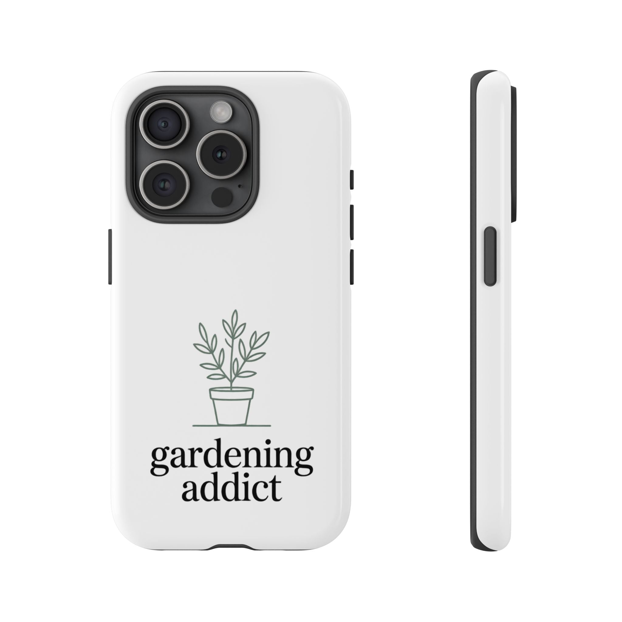 Phone Case — 'gardening addict' Minimal Plant Design