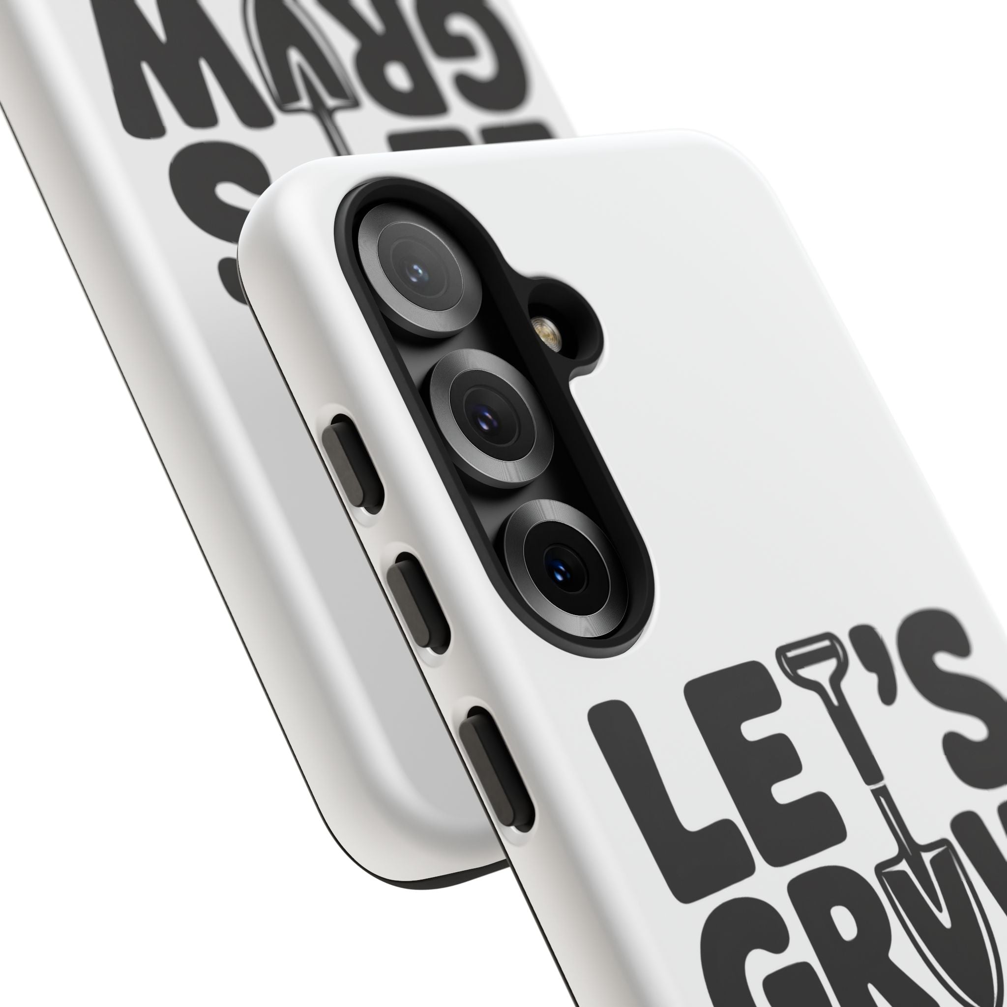 Phone Case - "Let's Grow Stuff" Gardening Shovel Design