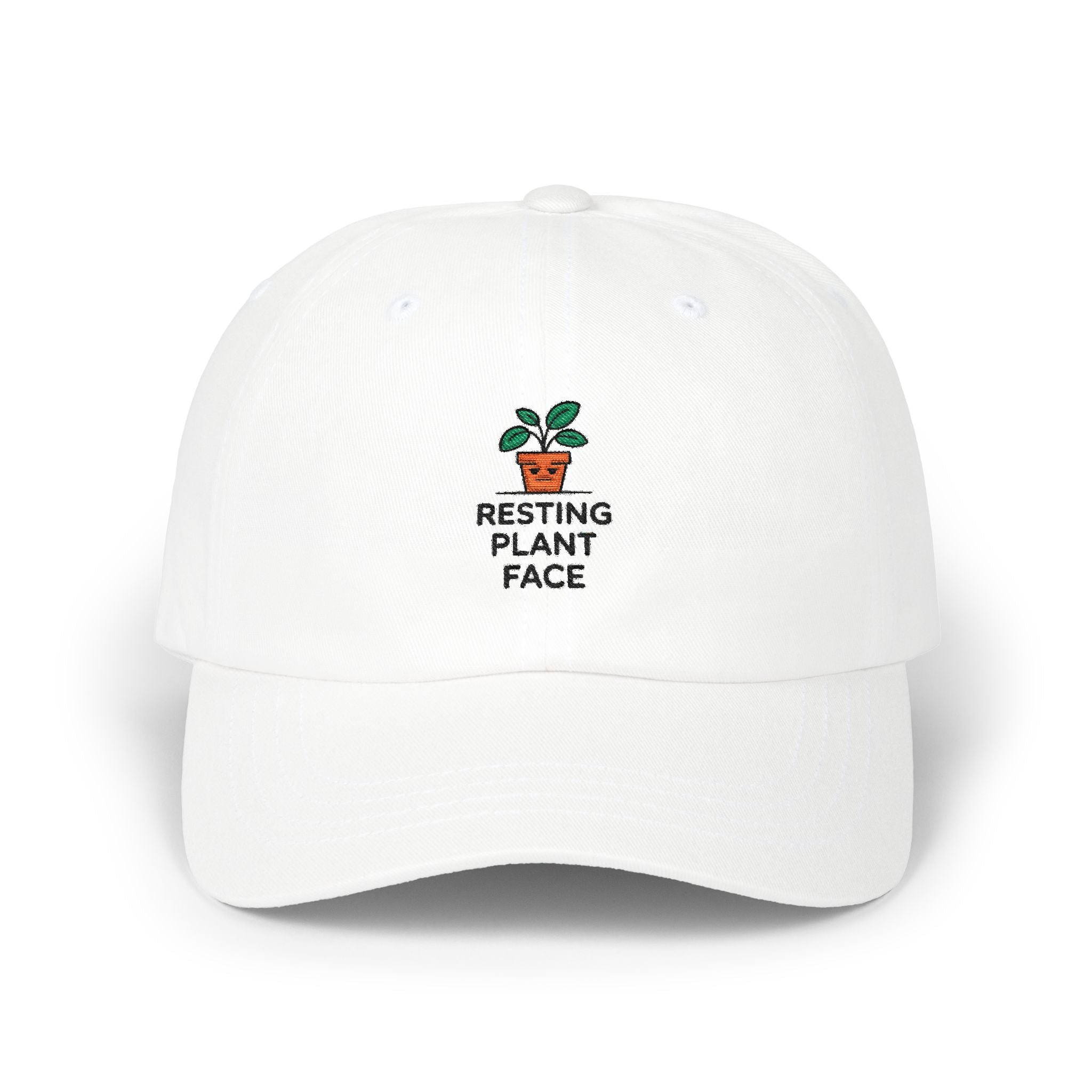 Dad Cap — "Resting Plant Face" Plant Lover Hat