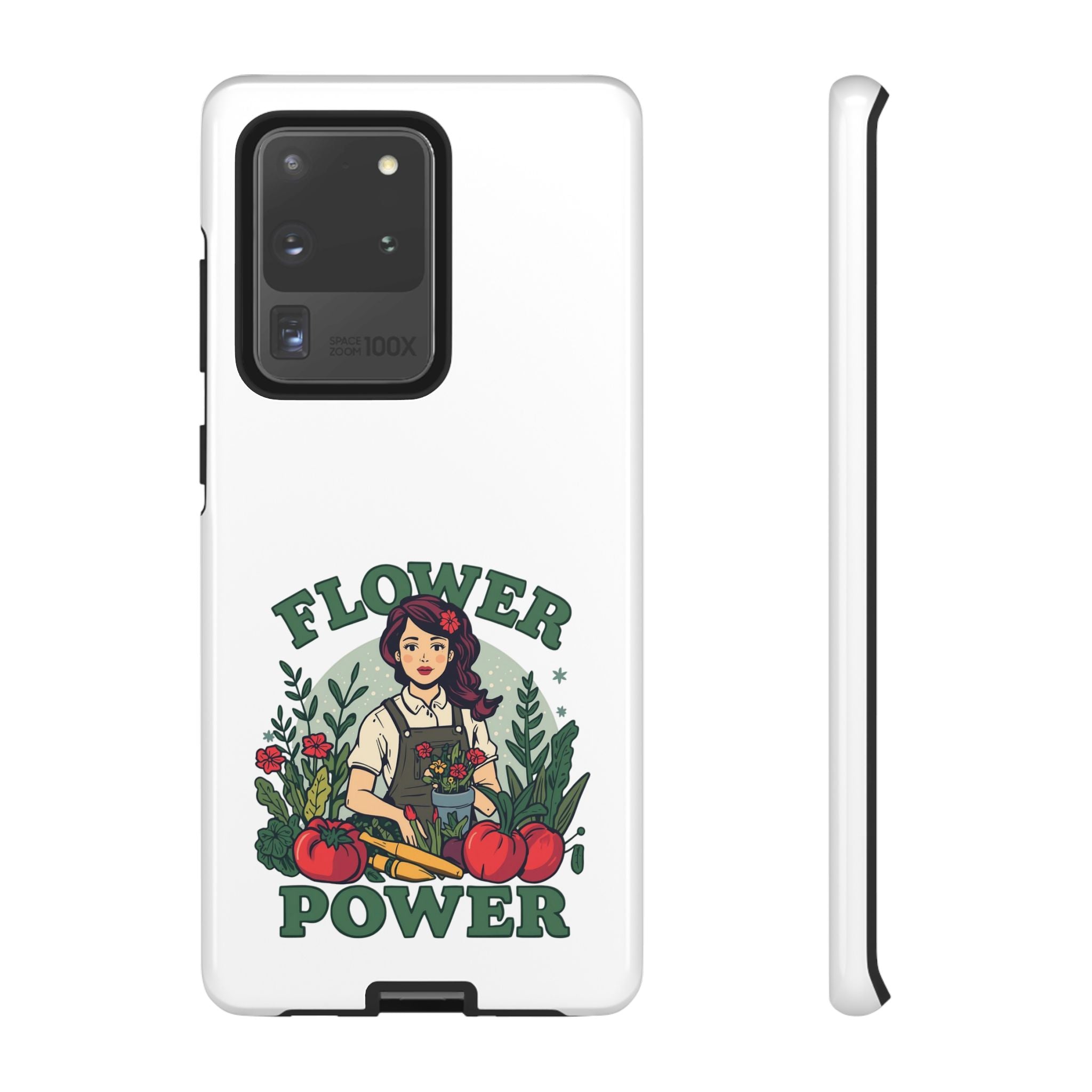 Phone Case - 'Flower Power' Retro Gardener Floral Protective Case