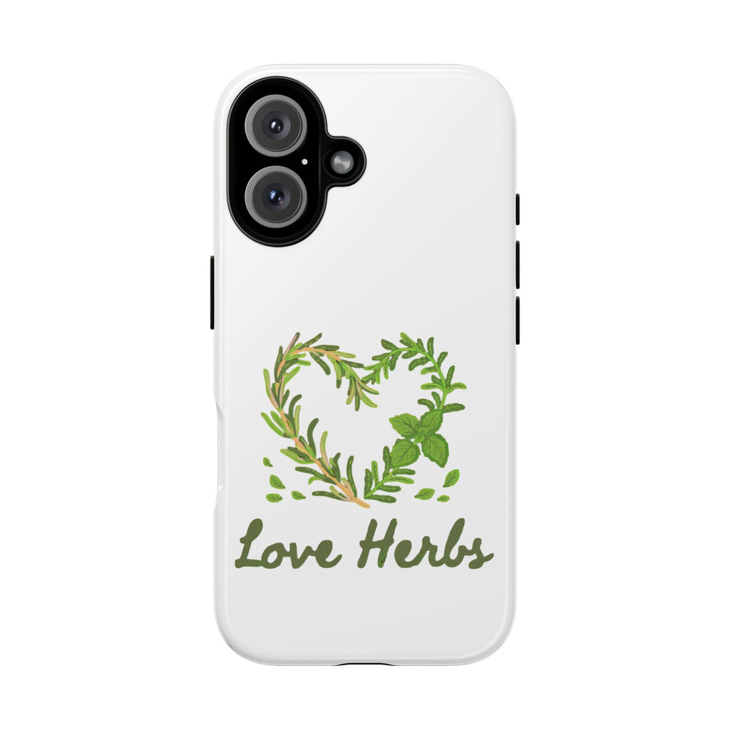 Herb Heart Phone Case - "Love Herbs" Botanical iPhone Cover