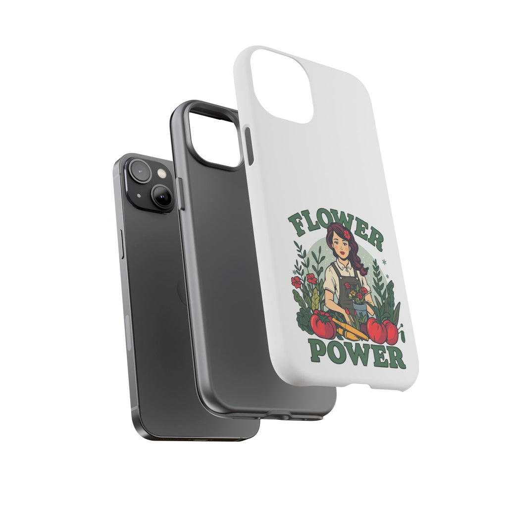Phone Case - 'Flower Power' Retro Gardener Floral Protective Case
