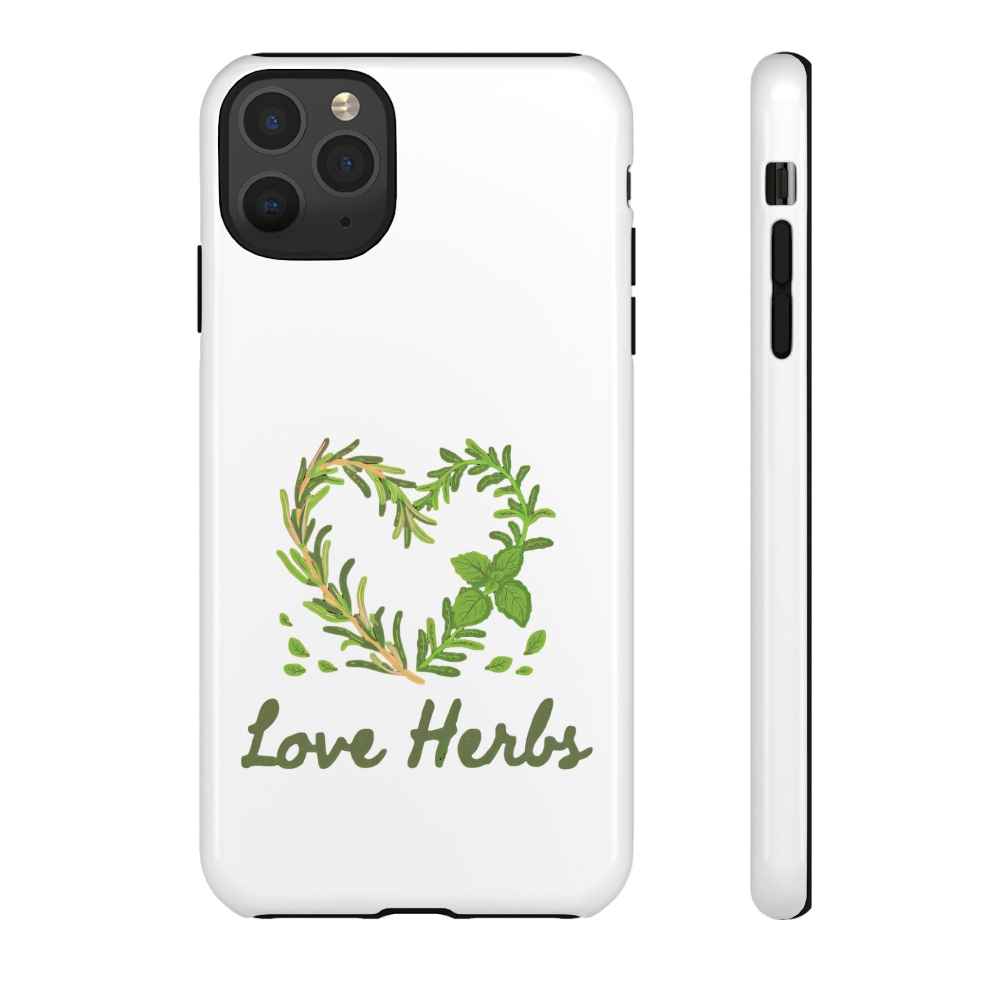 Herb Heart Phone Case - "Love Herbs" Botanical iPhone Cover