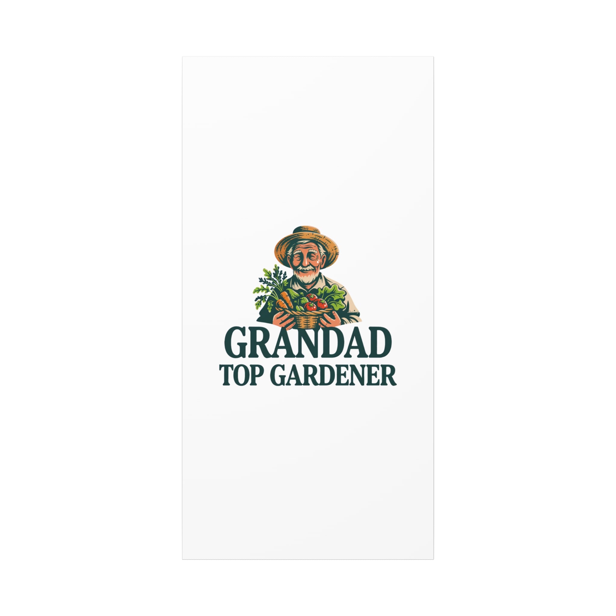 Grandad Top Gardener Canvas – Stretched Matte Wall Art