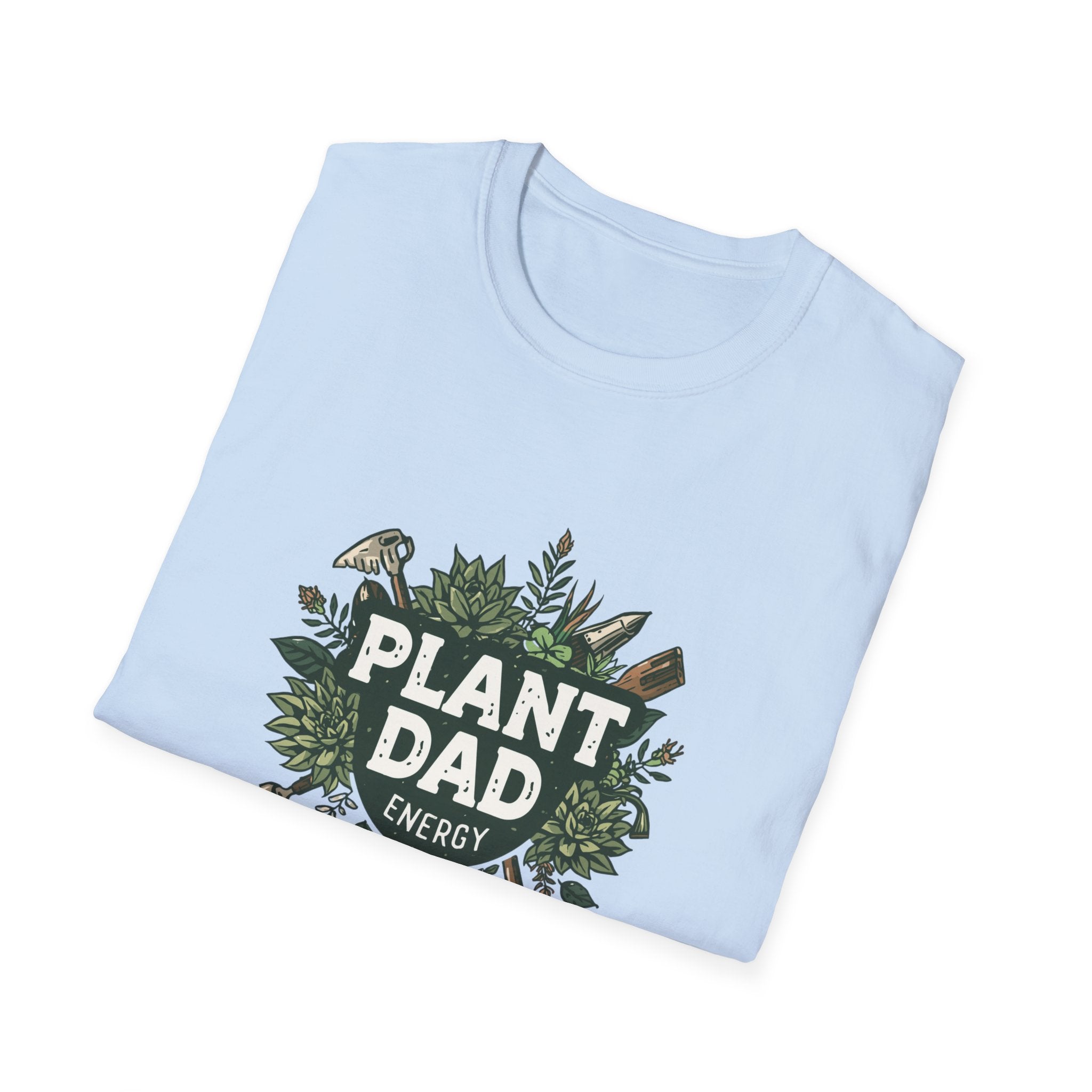 Plant Dad T-Shirt — Funny Gardener Shirt with Botanical Tools