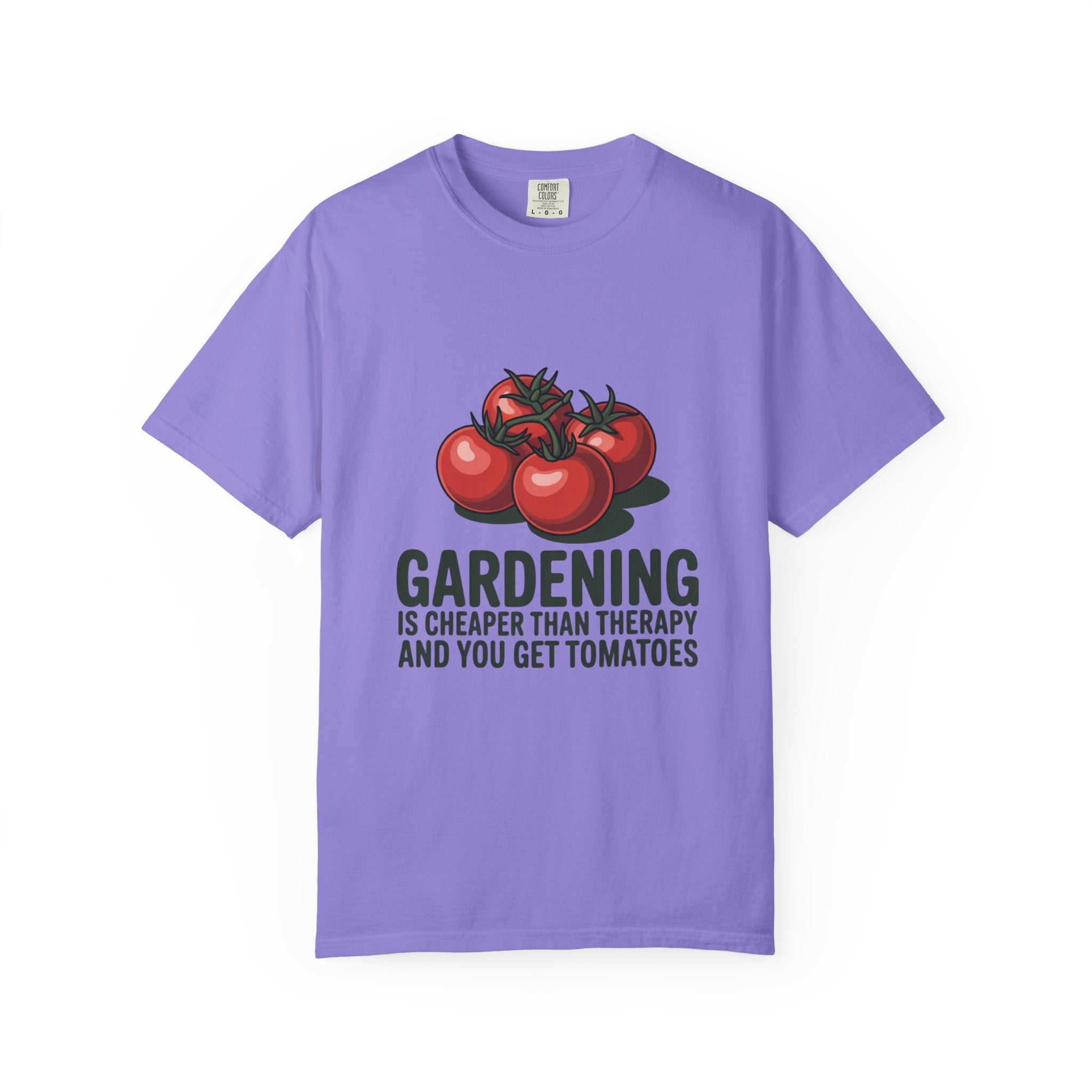 Gardening Is Cheaper Than Therapy T-Shirt – Funny Tomato Gardeners Tee