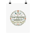 Gardening Addict Matte Poster — 'Plant • Grow • Repeat' Vertical Wall Art for Gardeners