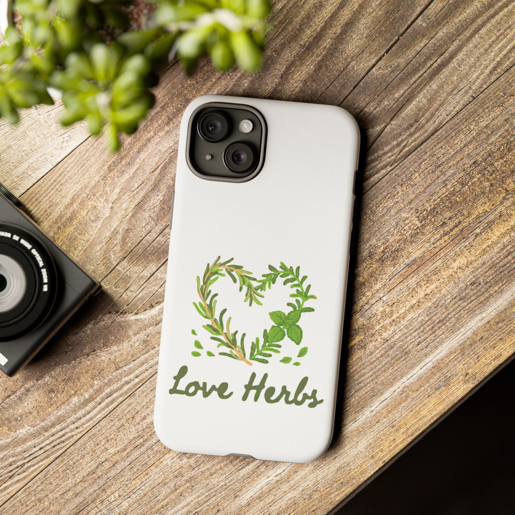 Herb Heart Phone Case - "Love Herbs" Botanical iPhone Cover