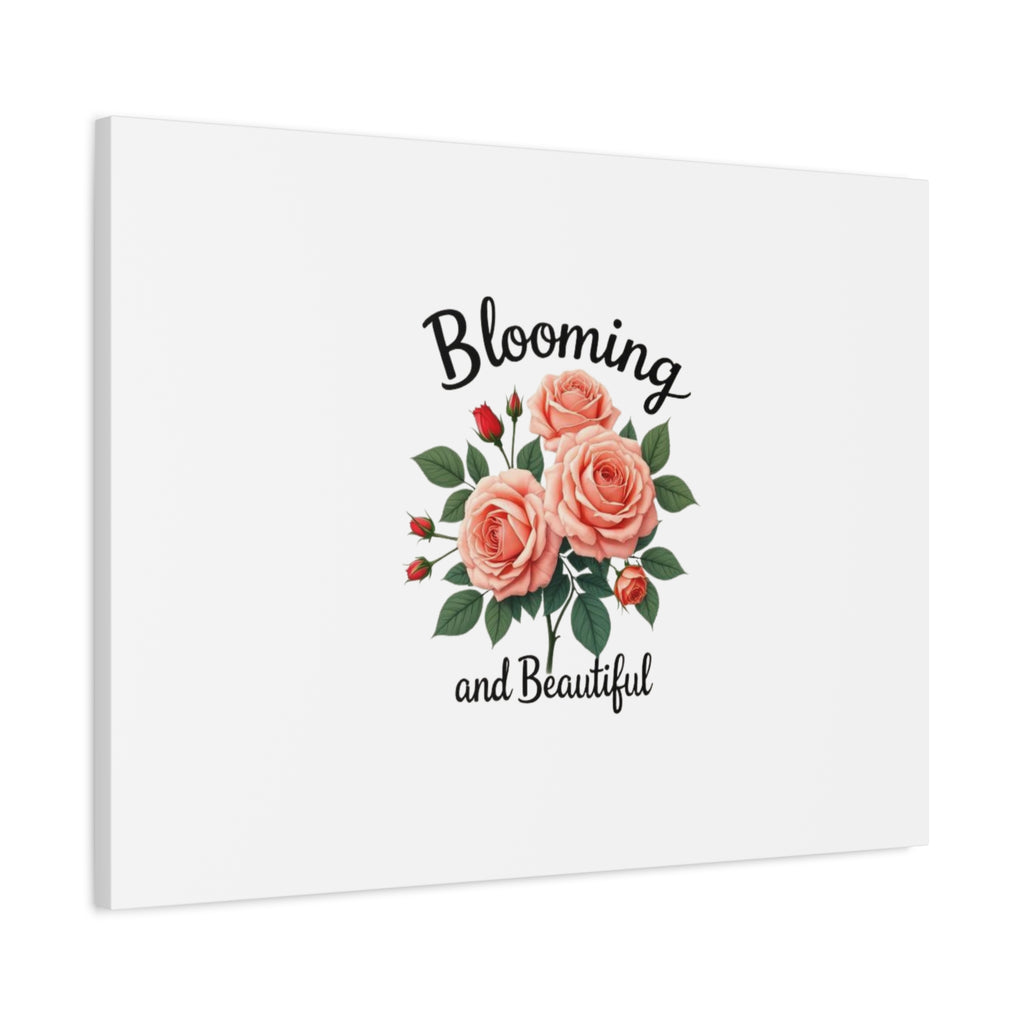 Blooming and Beautiful Rose Bouquet Canvas Wall Art