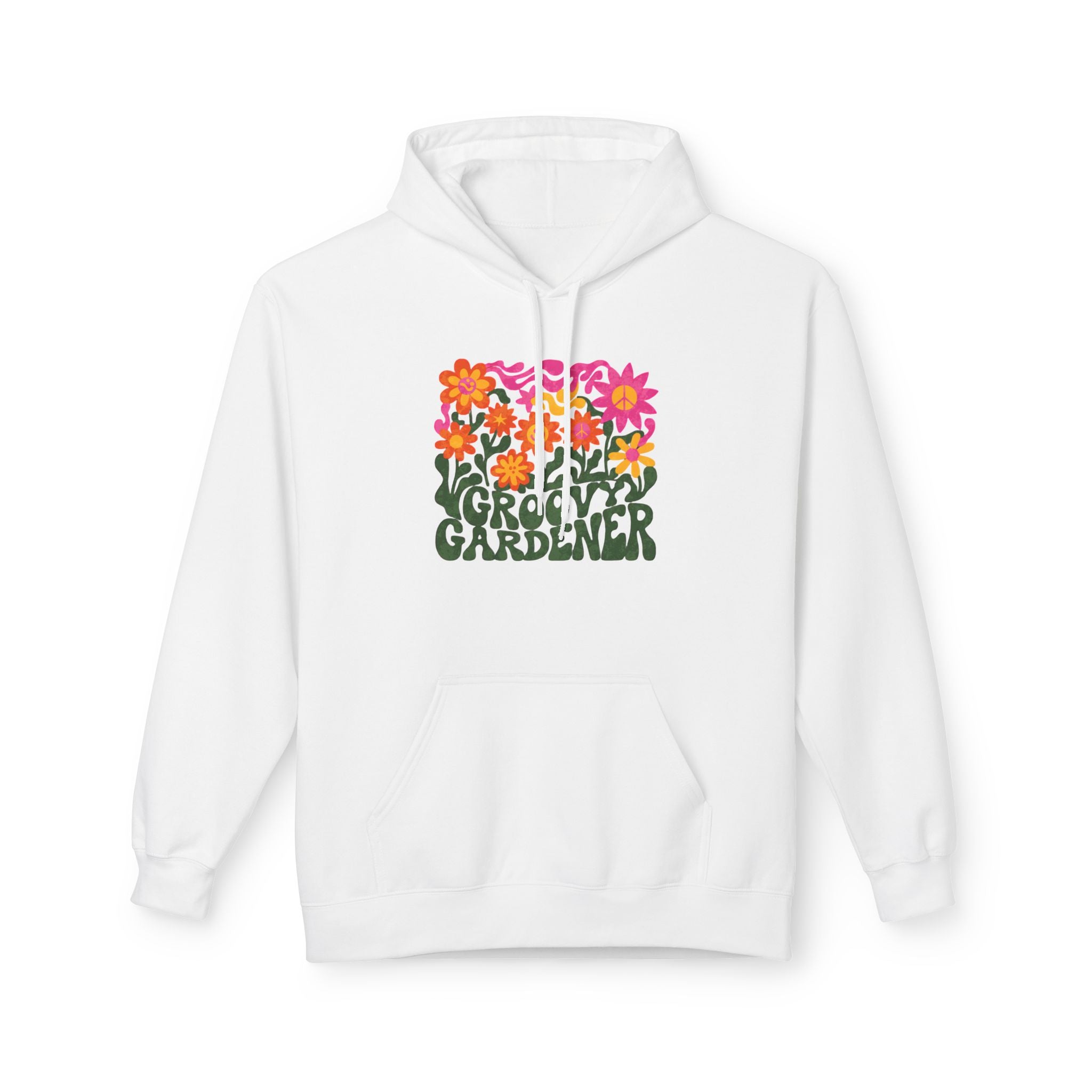 Gardener Hoodie – Retro Floral “Groovy Gardener” Pullover