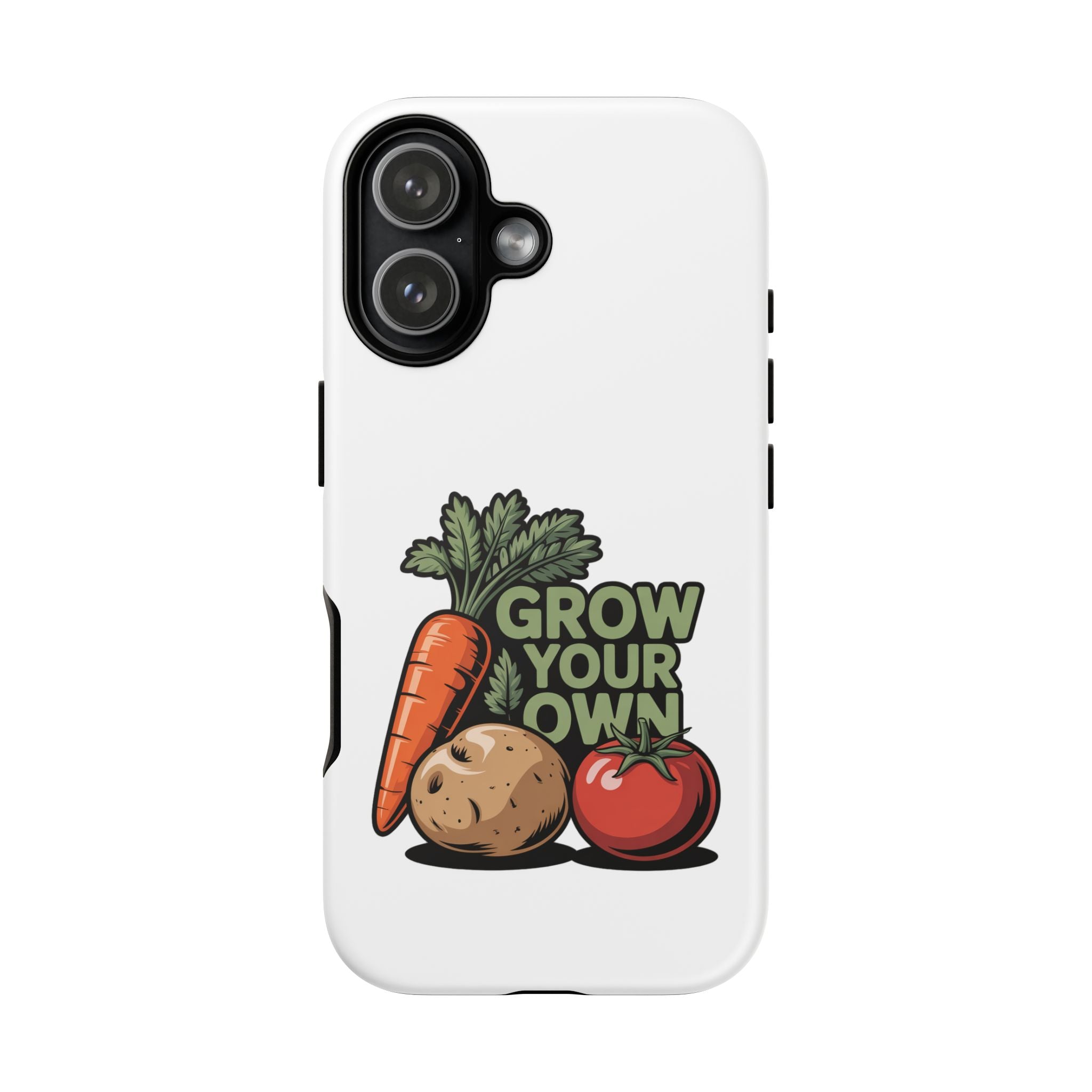 Grow Your Own Vegetables Phone Case — Gardening Carrot Potato Tomato Design