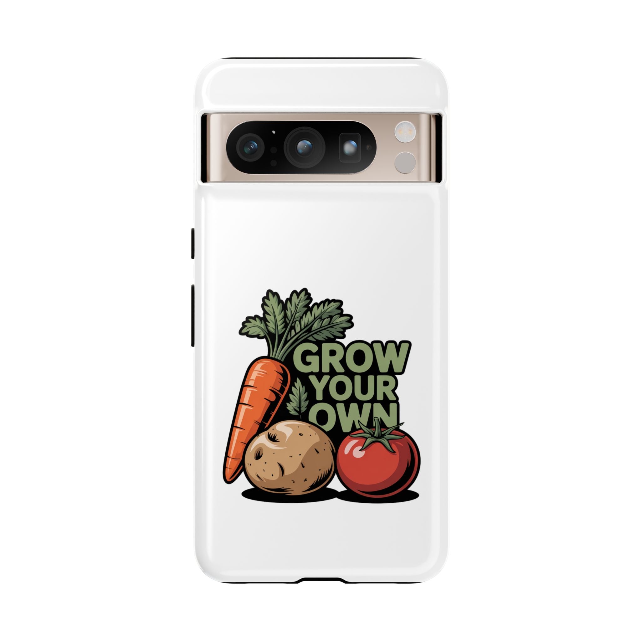 Grow Your Own Vegetables Phone Case — Gardening Carrot Potato Tomato Design