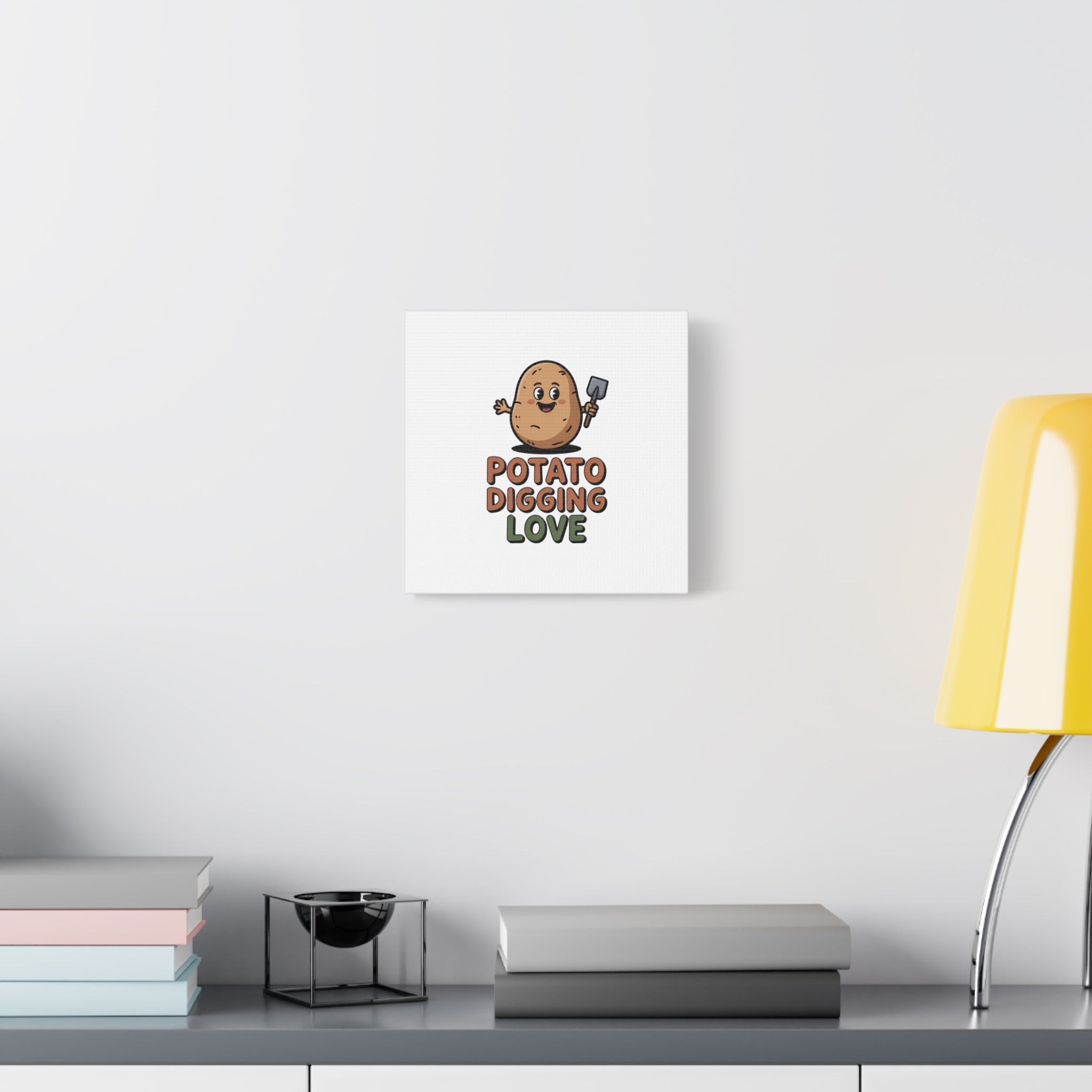 Potato Digging Love Canvas Print