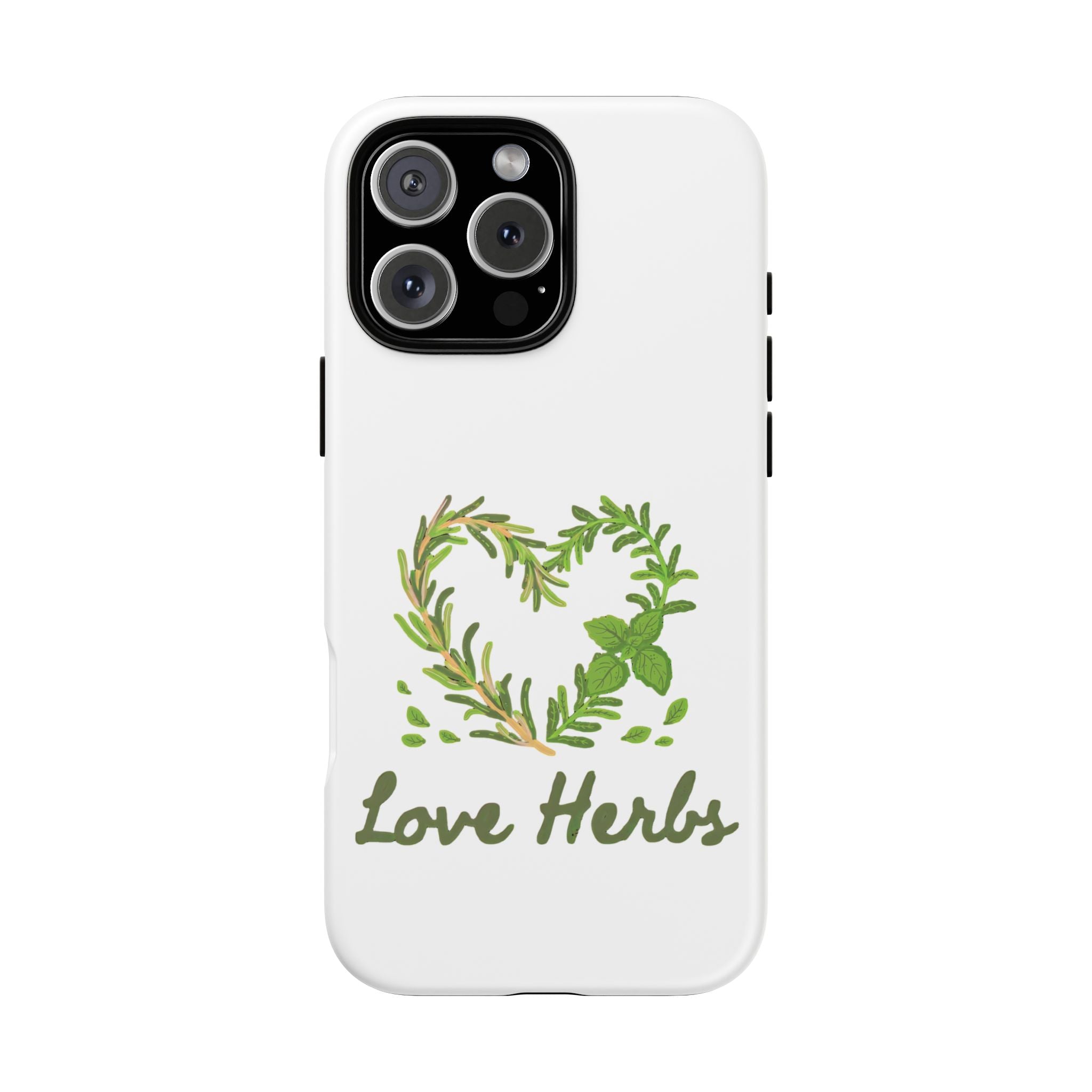Herb Heart Phone Case - "Love Herbs" Botanical iPhone Cover