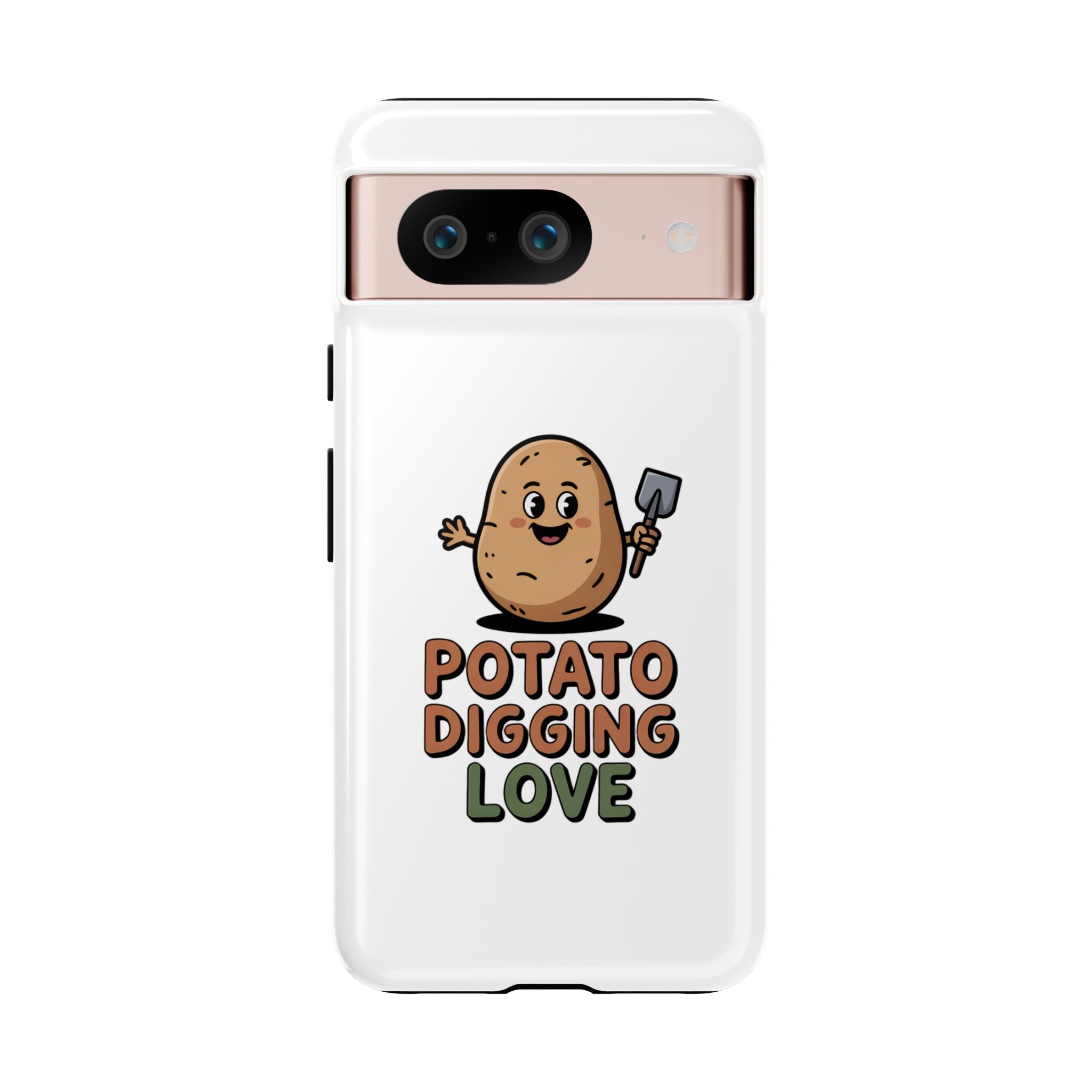 Phone Case — "Potato Digging Love" Cute Gardening Cartoon Protective Cover