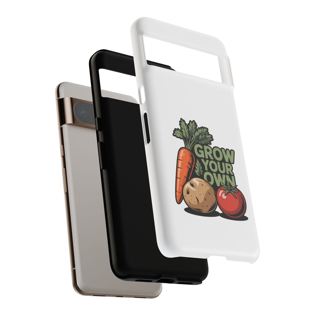 Grow Your Own Vegetables Phone Case — Gardening Carrot Potato Tomato Design