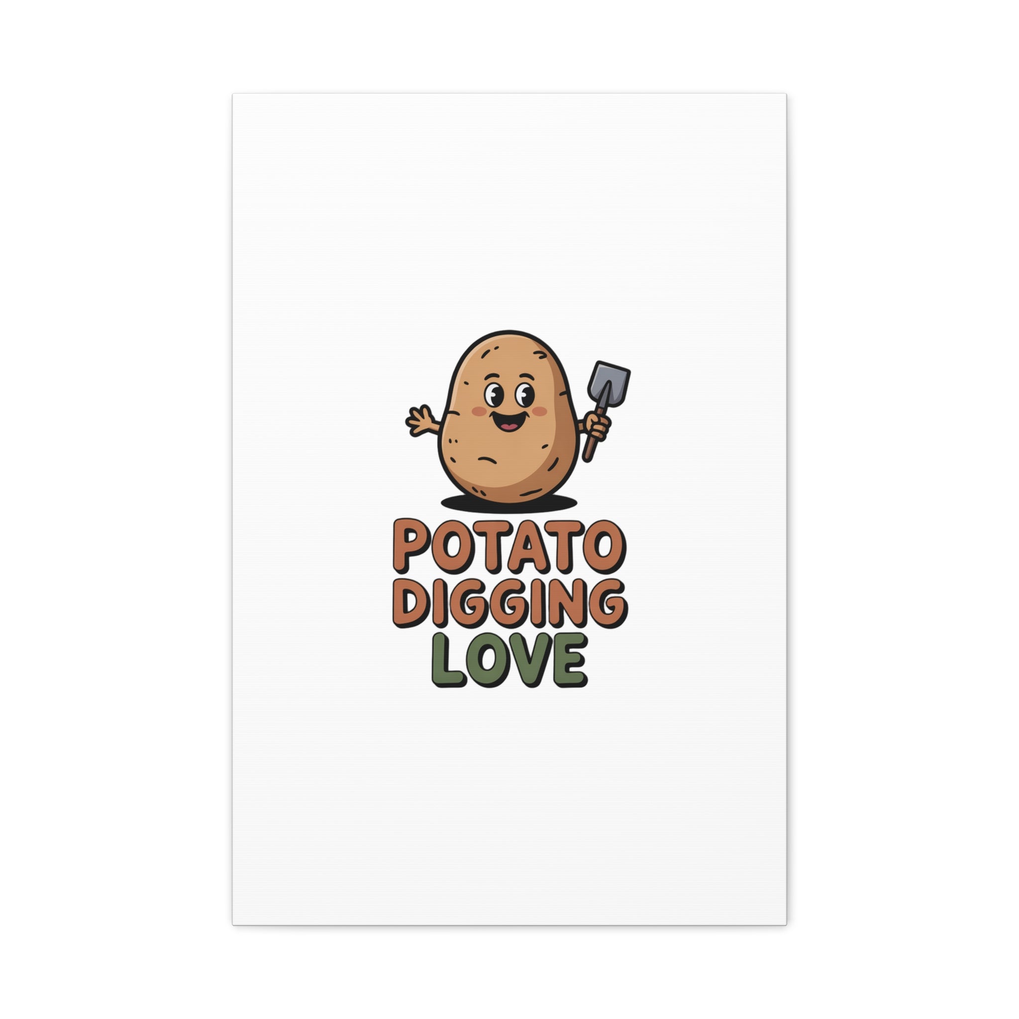 Potato Digging Love Canvas Print