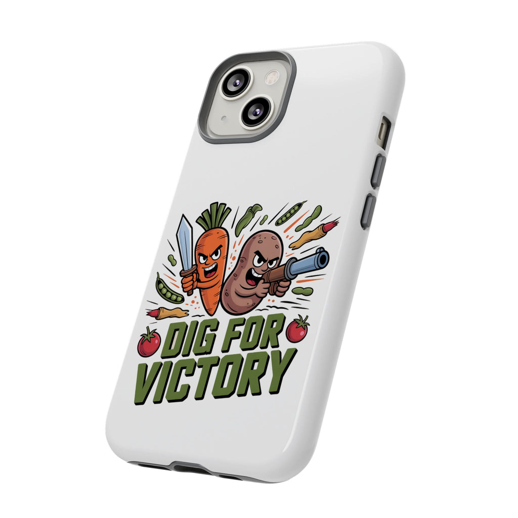 Phone Case — 'Dig For Victory' Veggie Combat Garden Design
