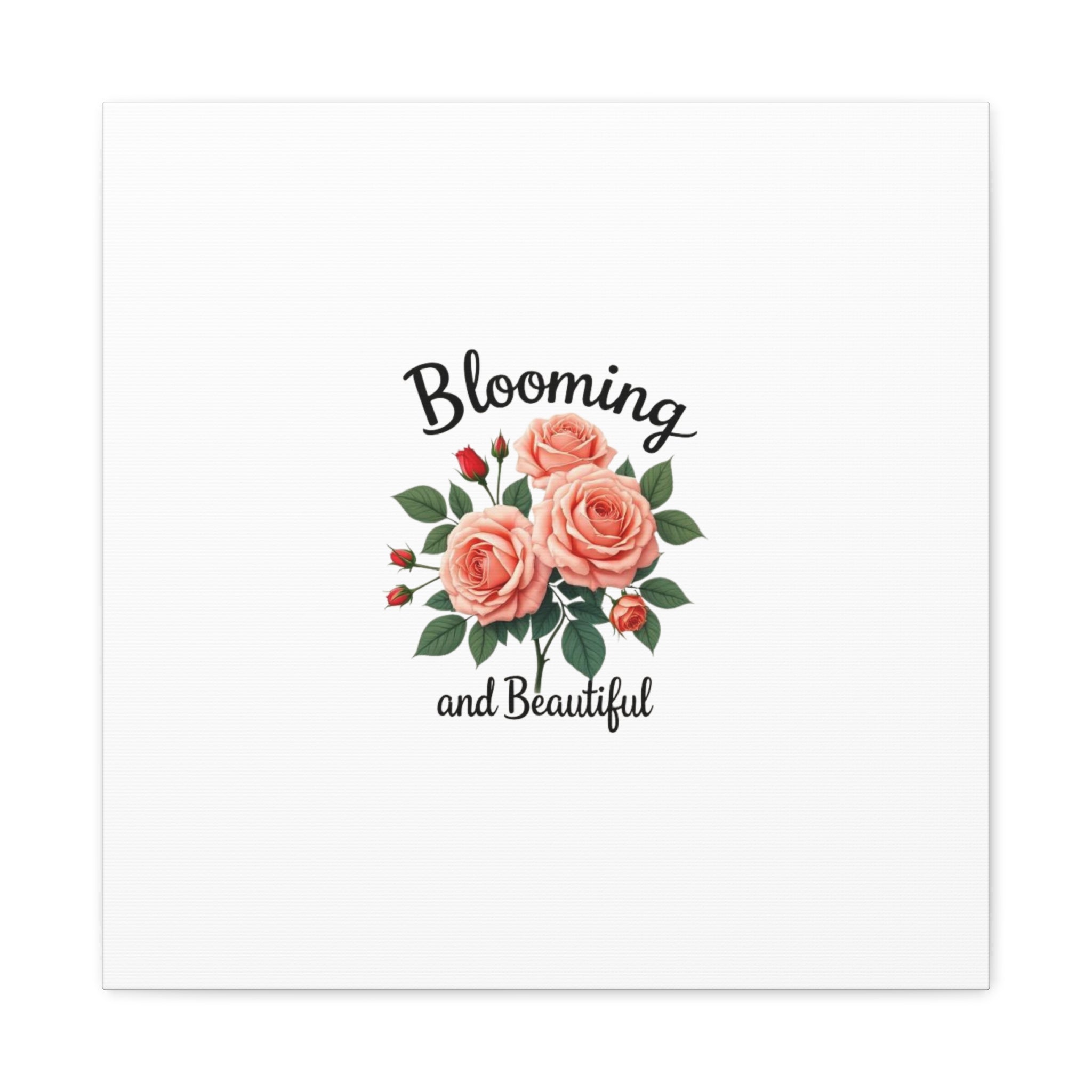 Blooming and Beautiful Rose Bouquet Canvas Wall Art