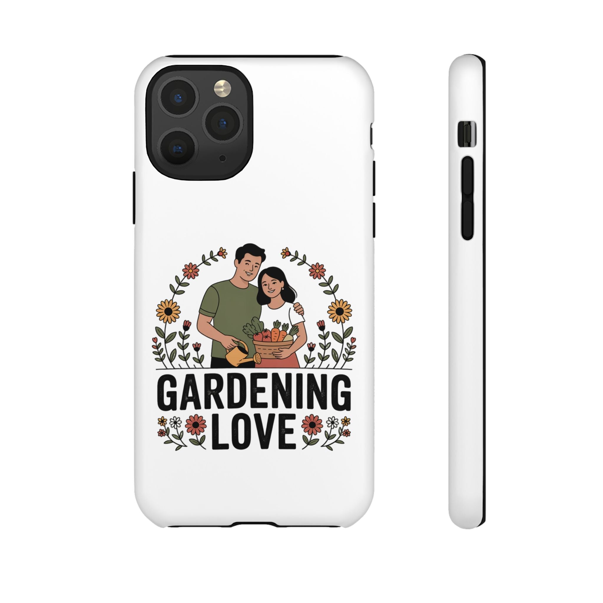 Gardening Love Phone Case — Floral Couple Protective Phone Cover