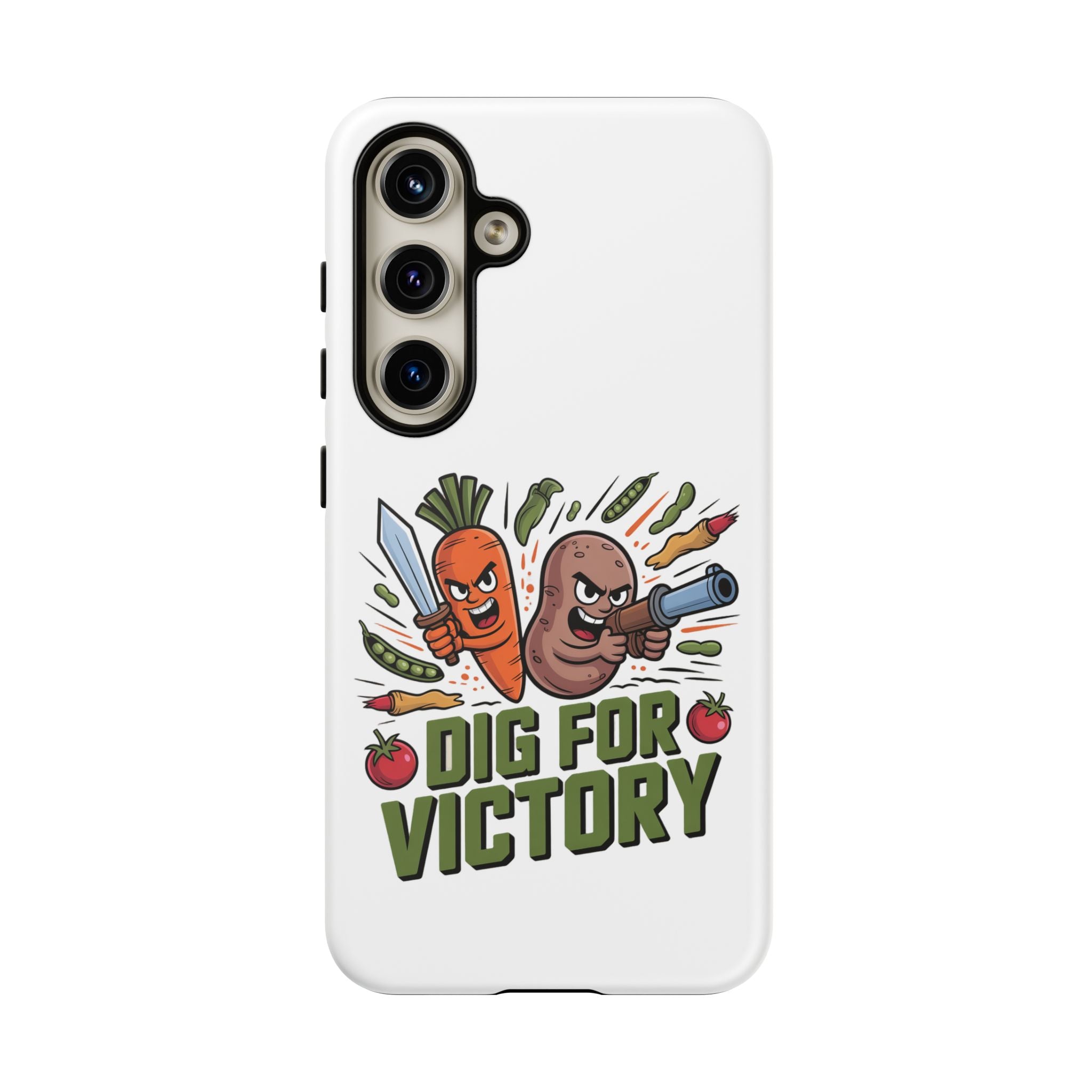 Phone Case — 'Dig For Victory' Veggie Combat Garden Design