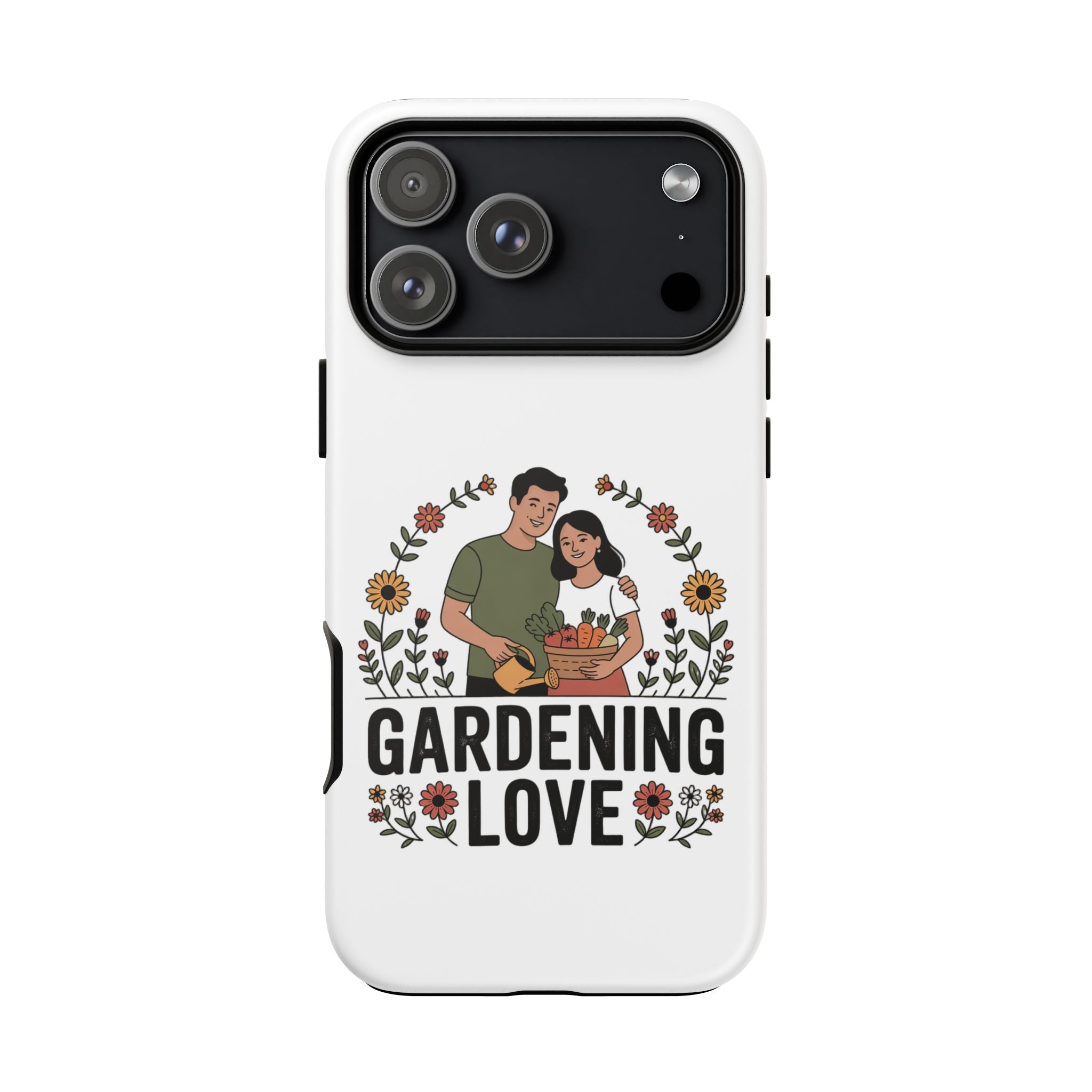 Gardening Love Phone Case — Floral Couple Protective Phone Cover