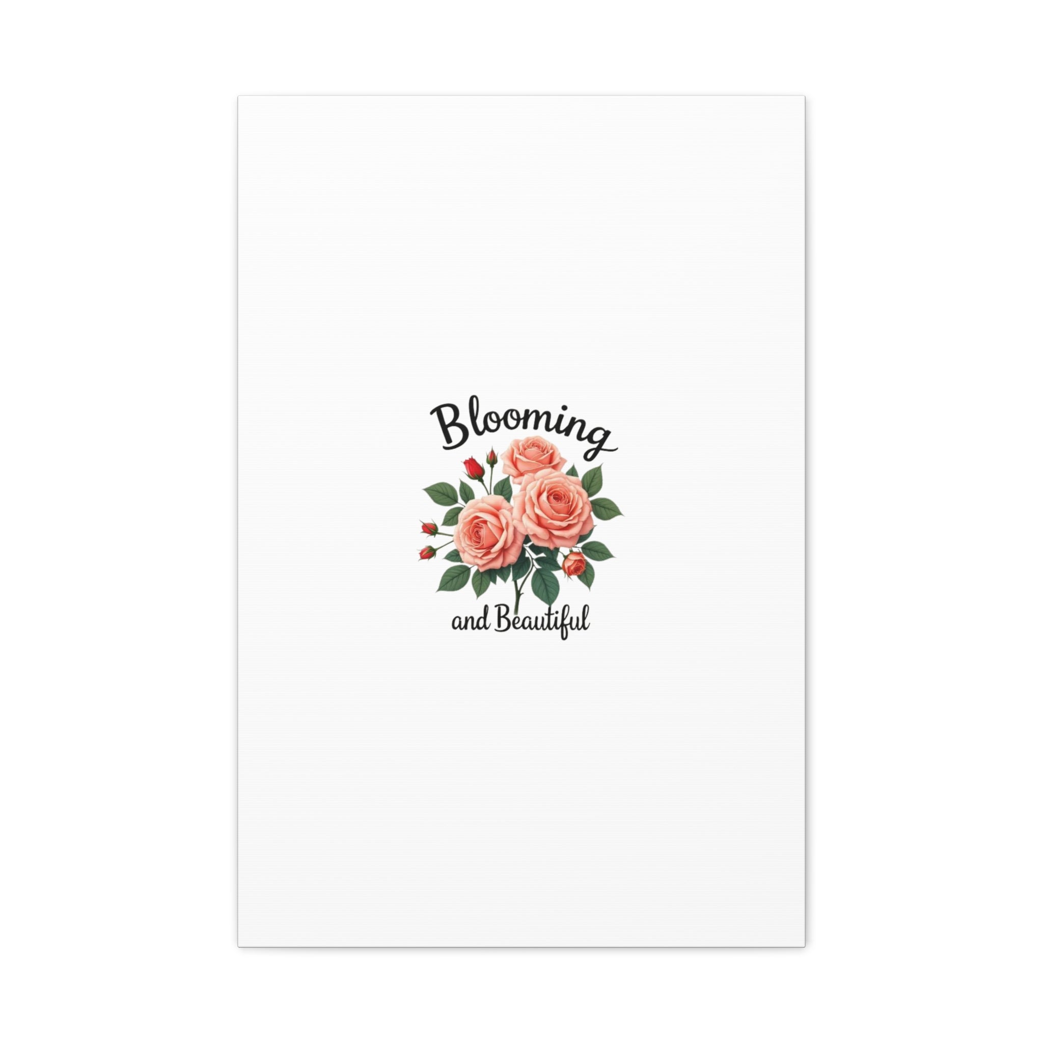 Blooming and Beautiful Rose Bouquet Canvas Wall Art