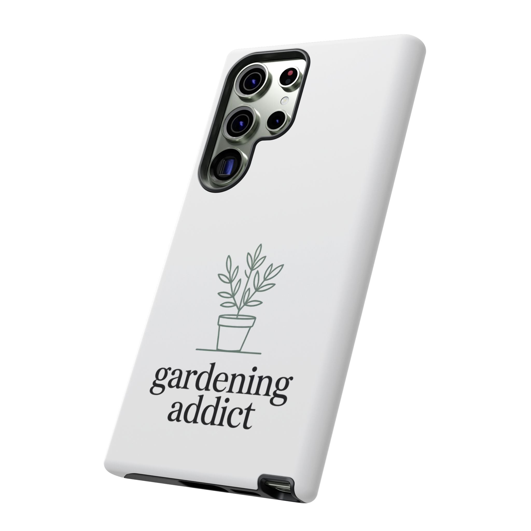 Phone Case — 'gardening addict' Minimal Plant Design