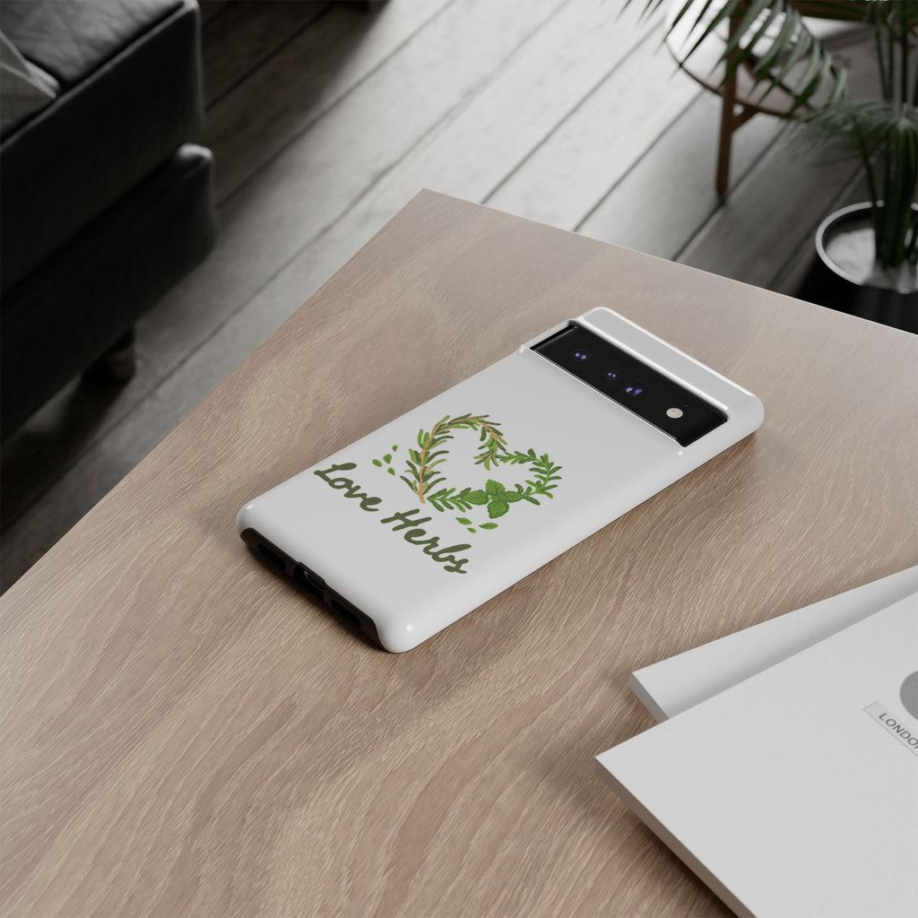Herb Heart Phone Case - "Love Herbs" Botanical iPhone Cover